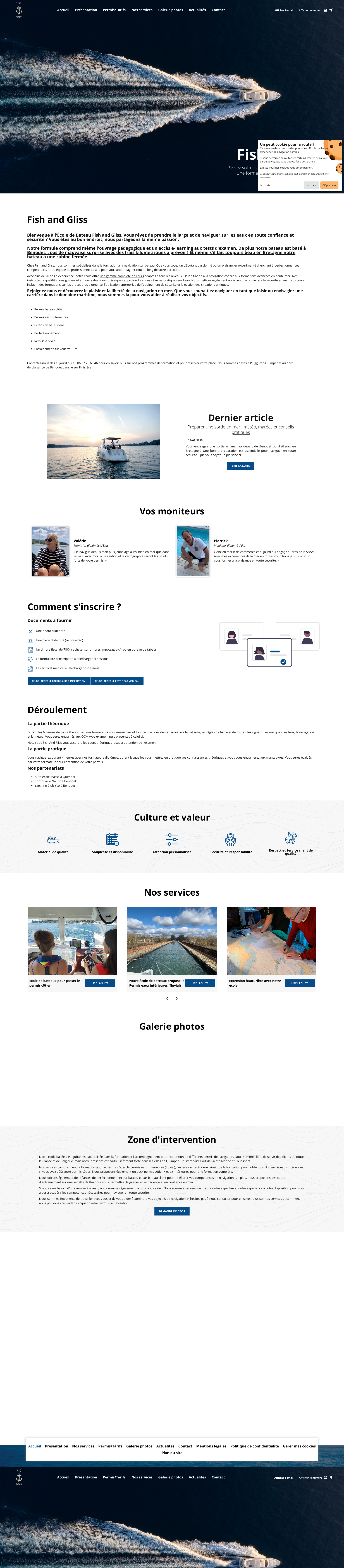 Aperçu du site