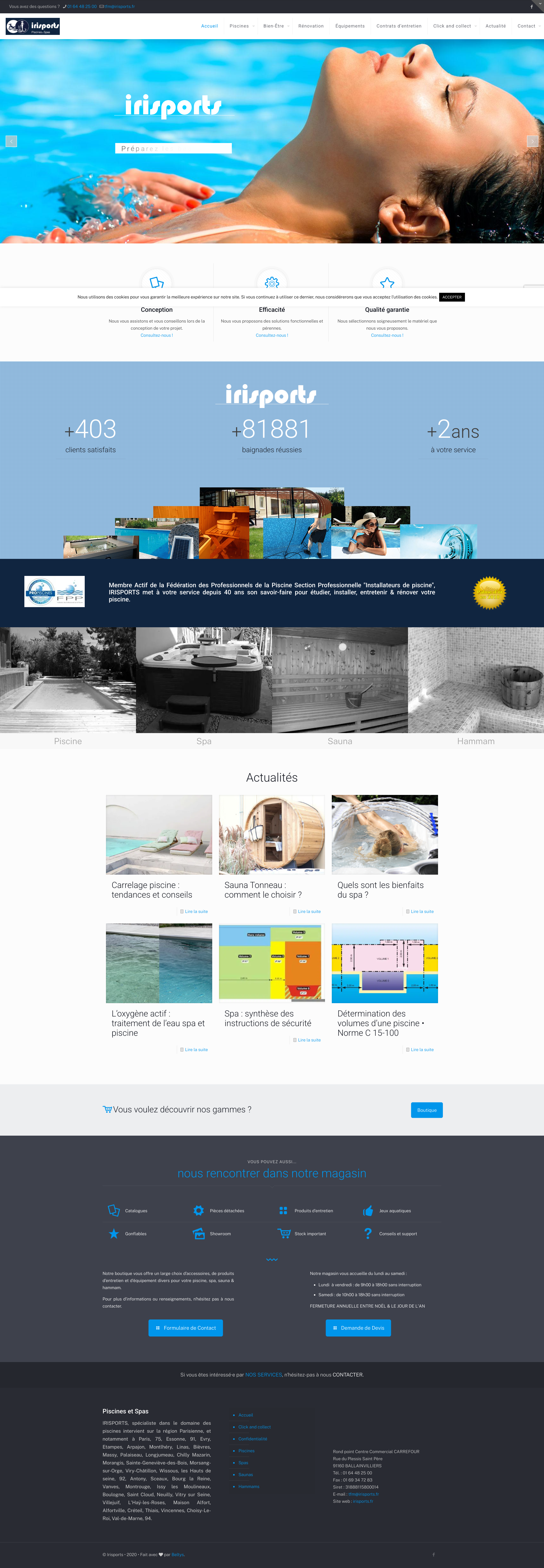 Aperçu du site