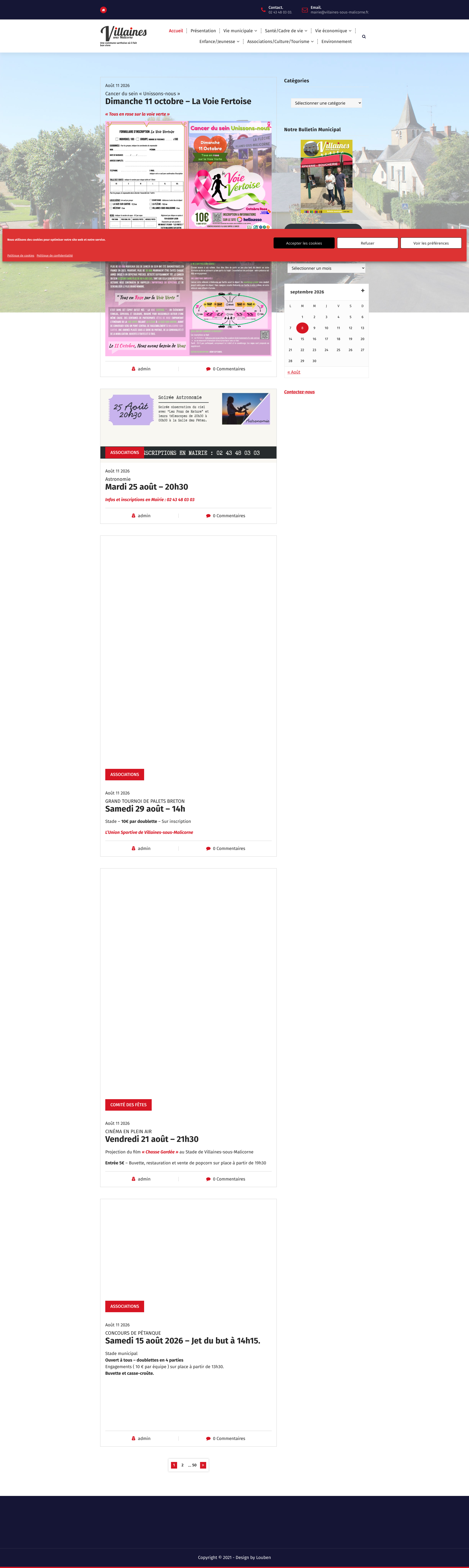 Aperçu du site