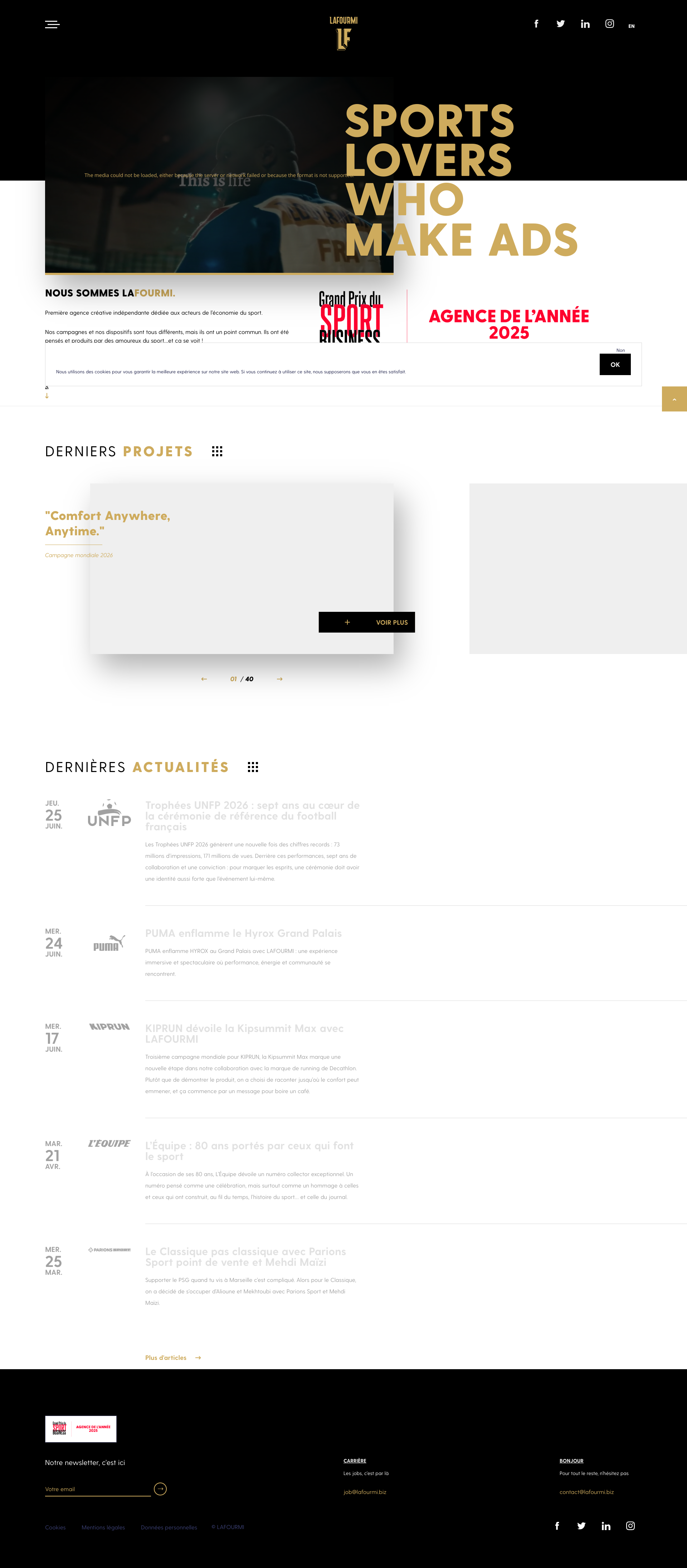 Aperçu du site