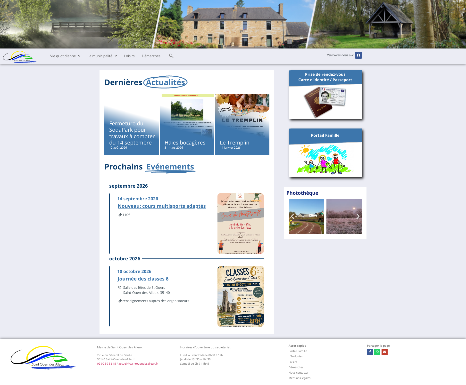 Aperçu du site