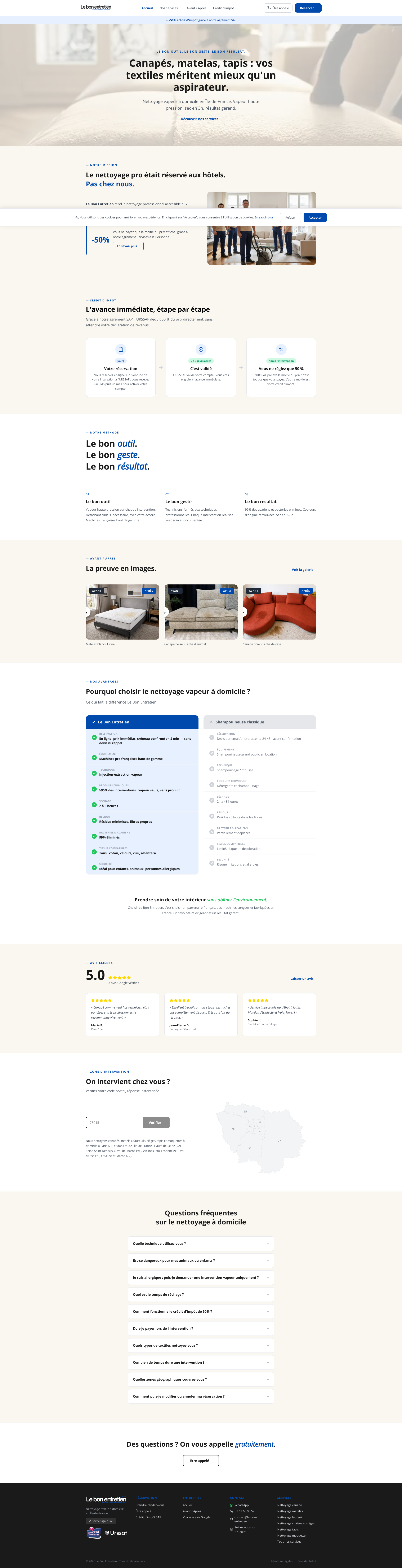 Aperçu du site