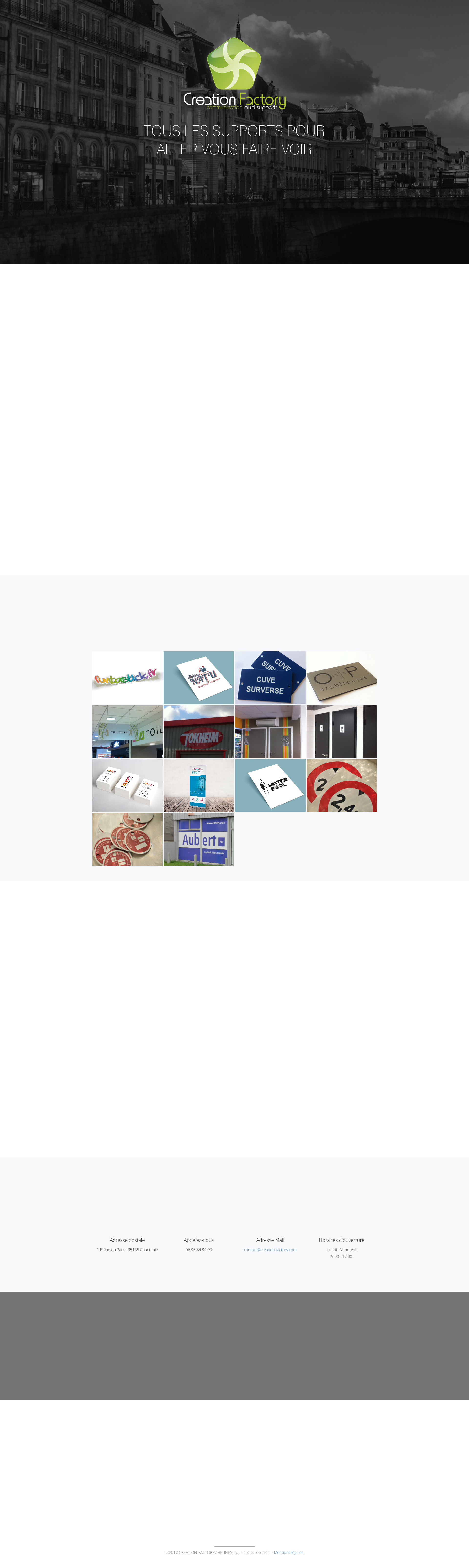 Aperçu du site