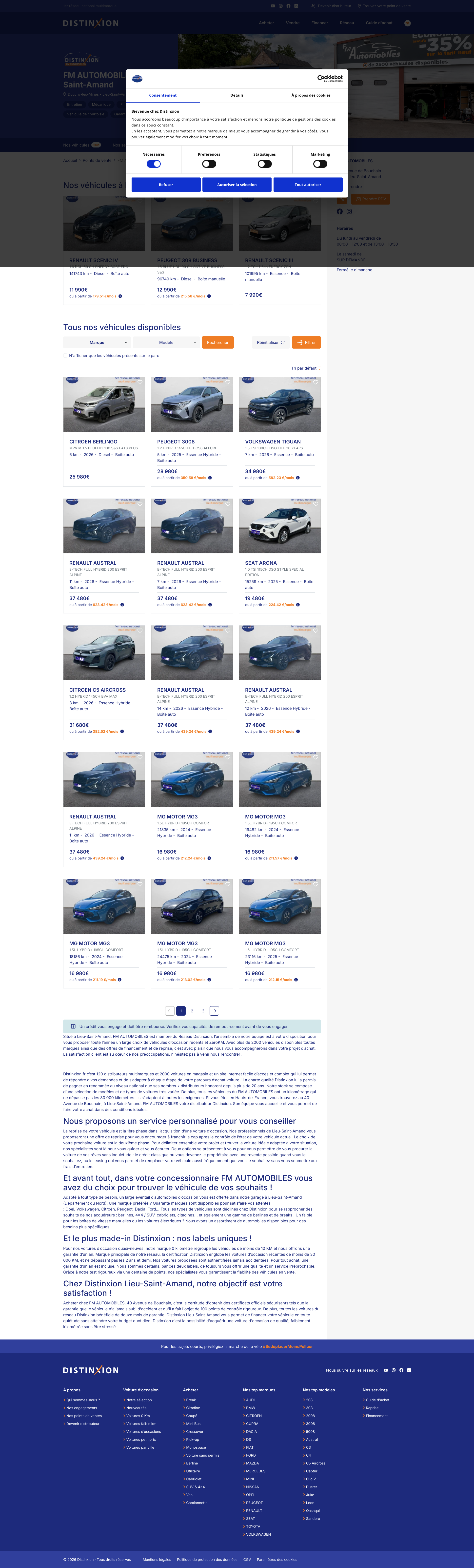 Aperçu du site