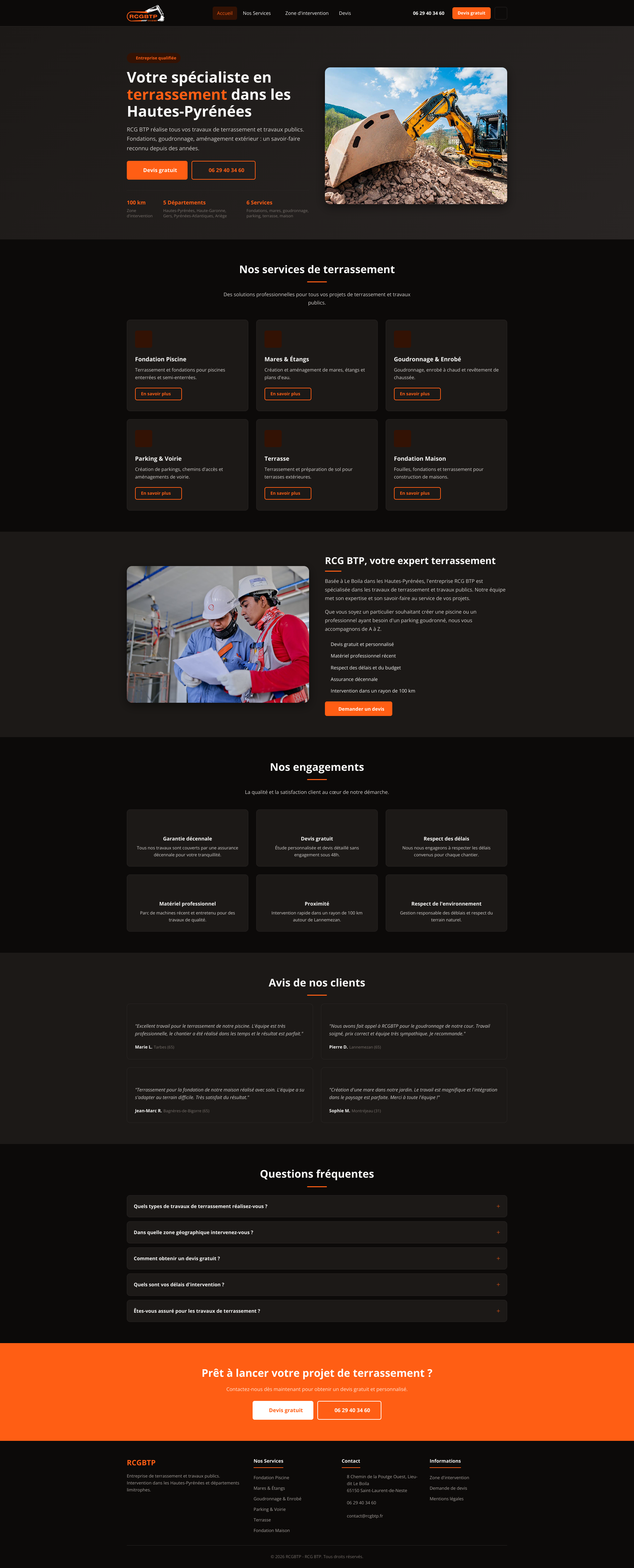Aperçu du site