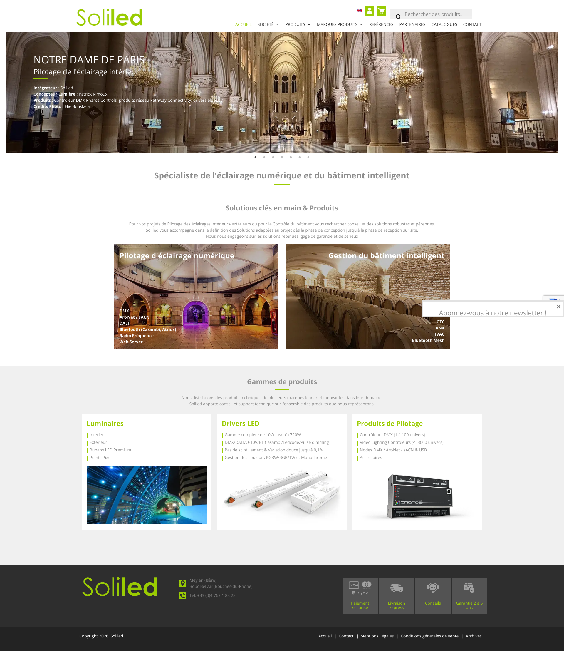Aperçu du site