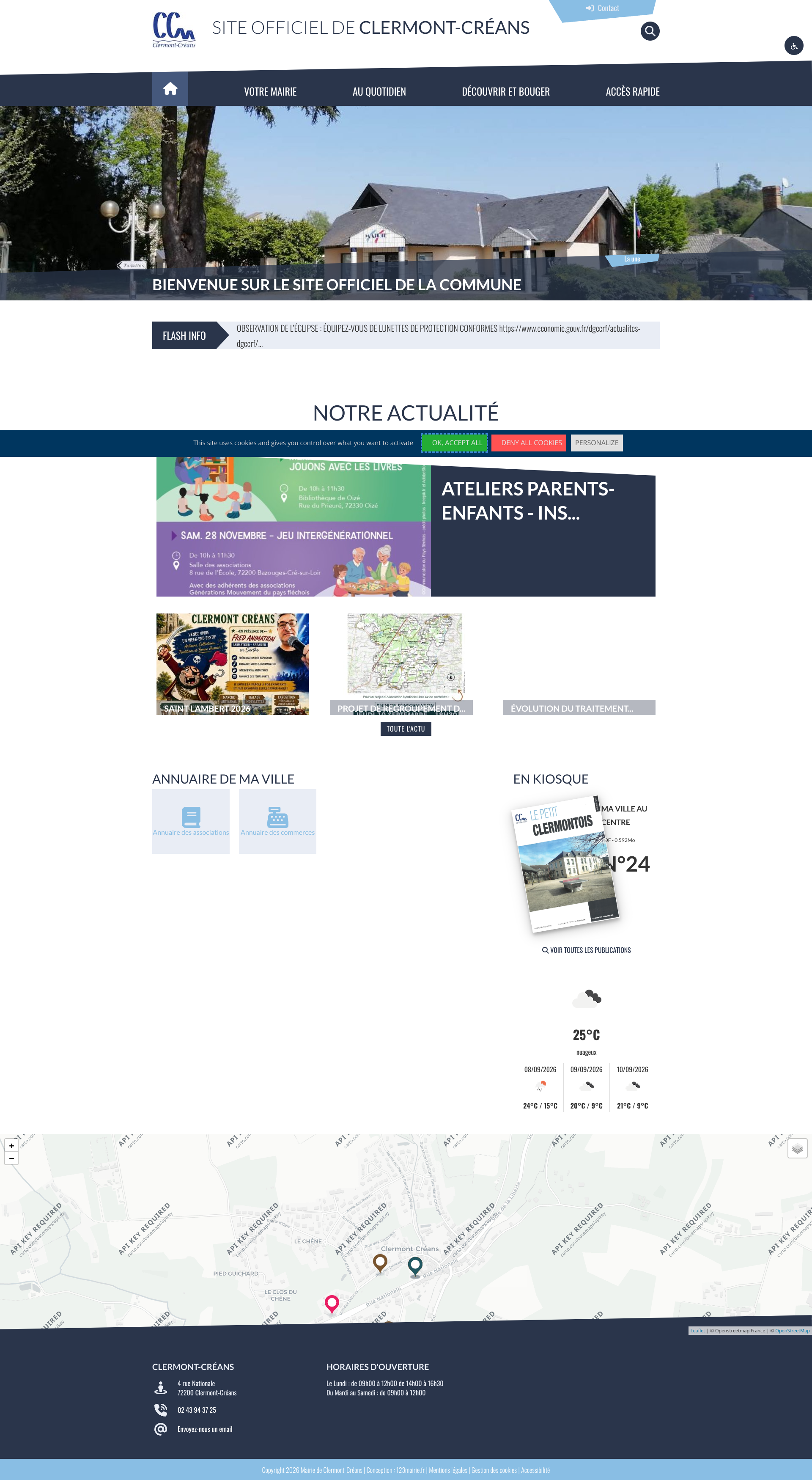 Aperçu du site