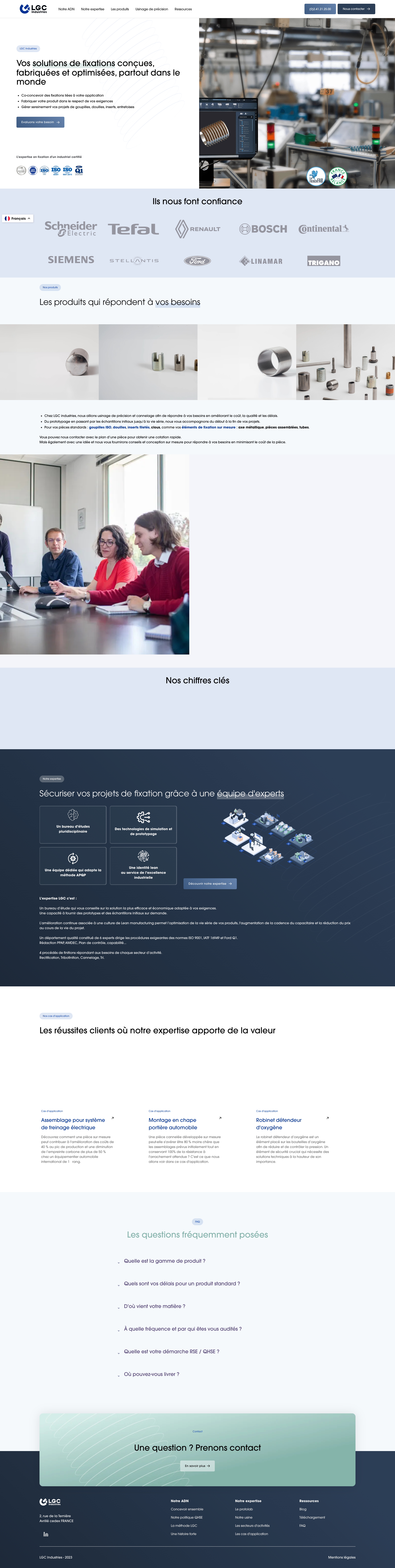 Aperçu du site