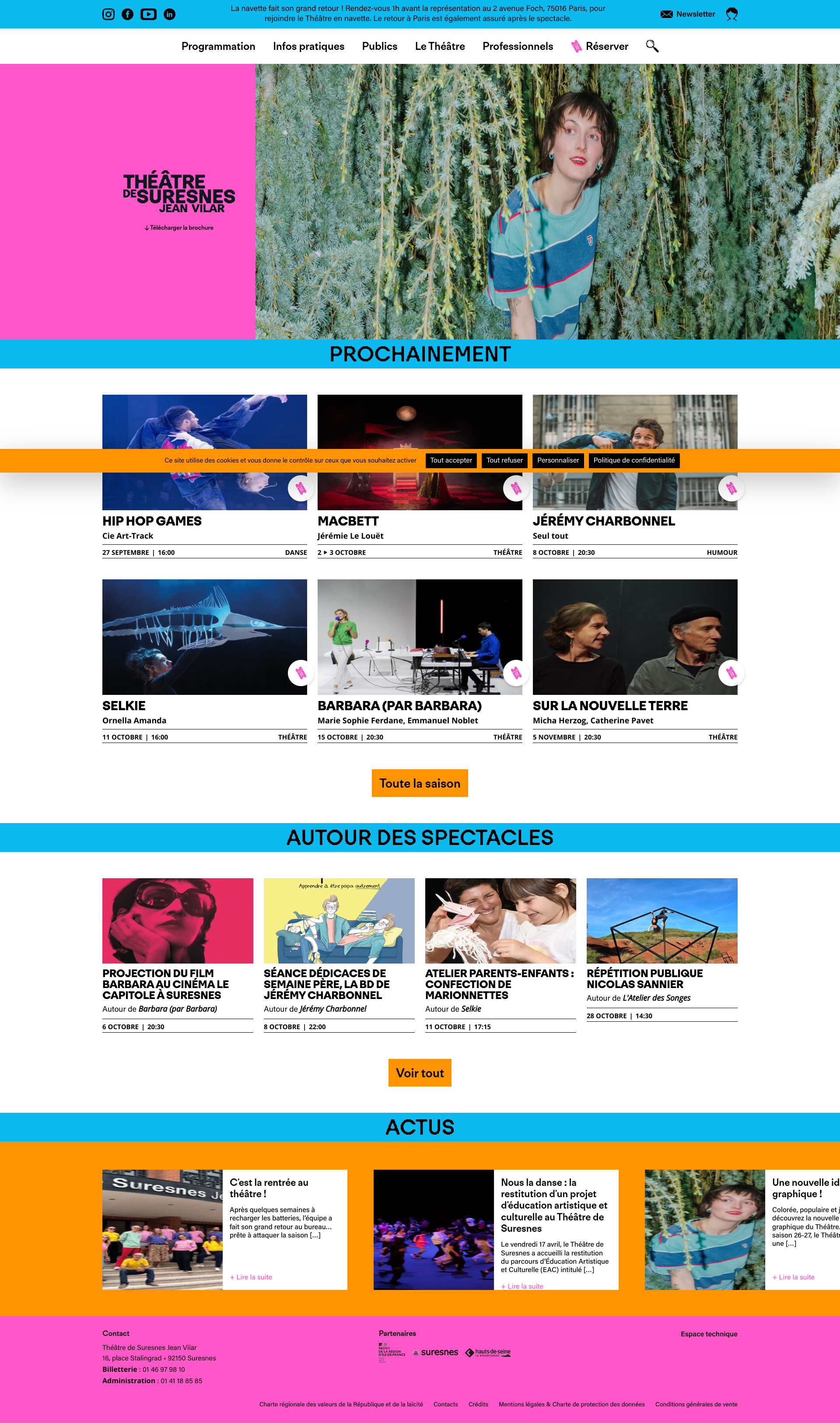 Aperçu du site