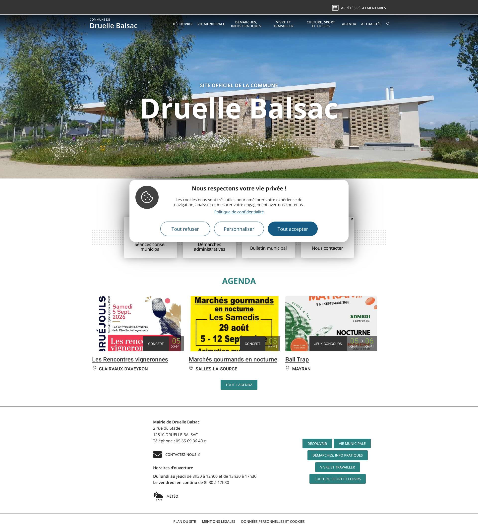 Aperçu du site
