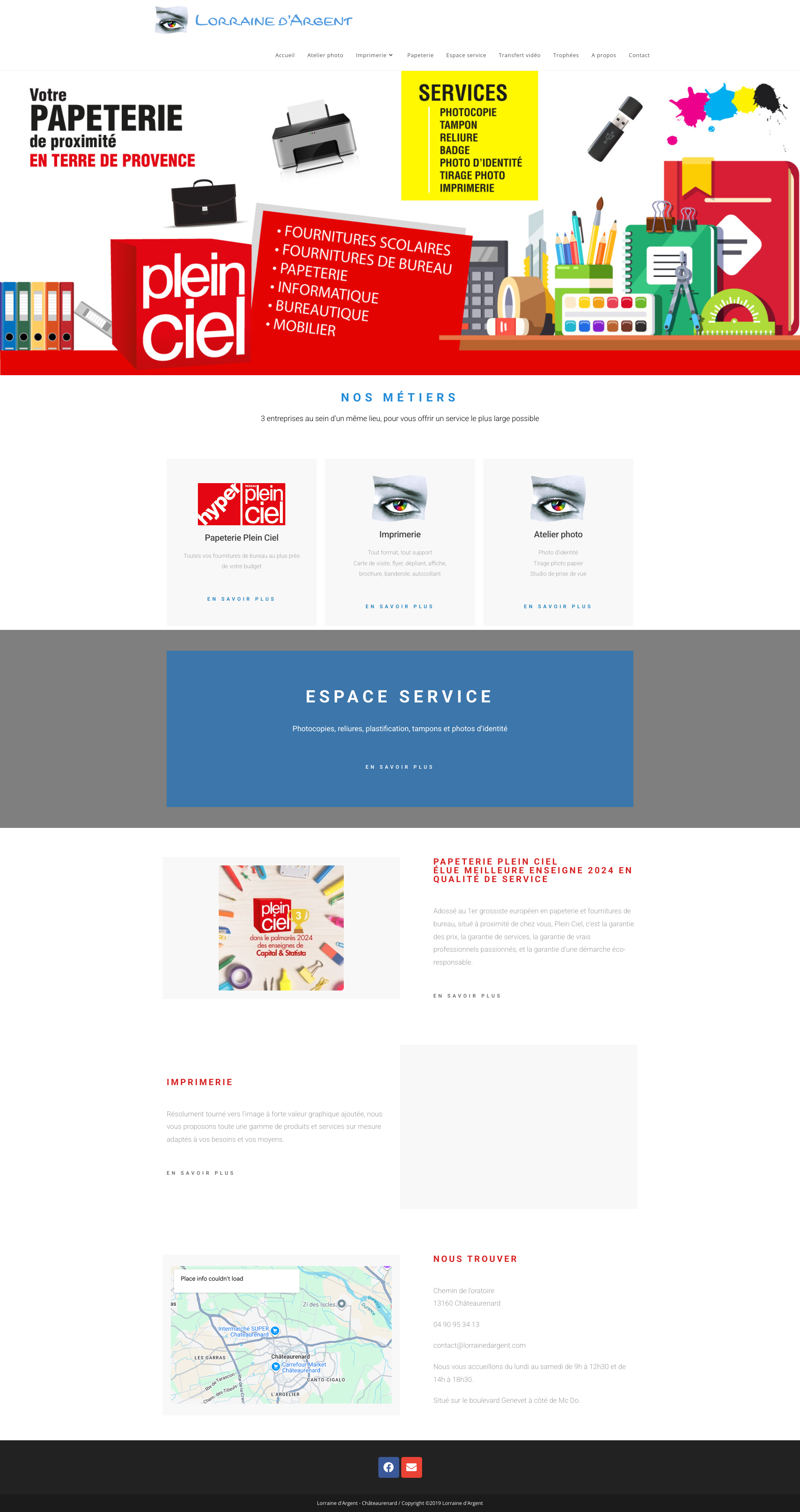 Aperçu du site