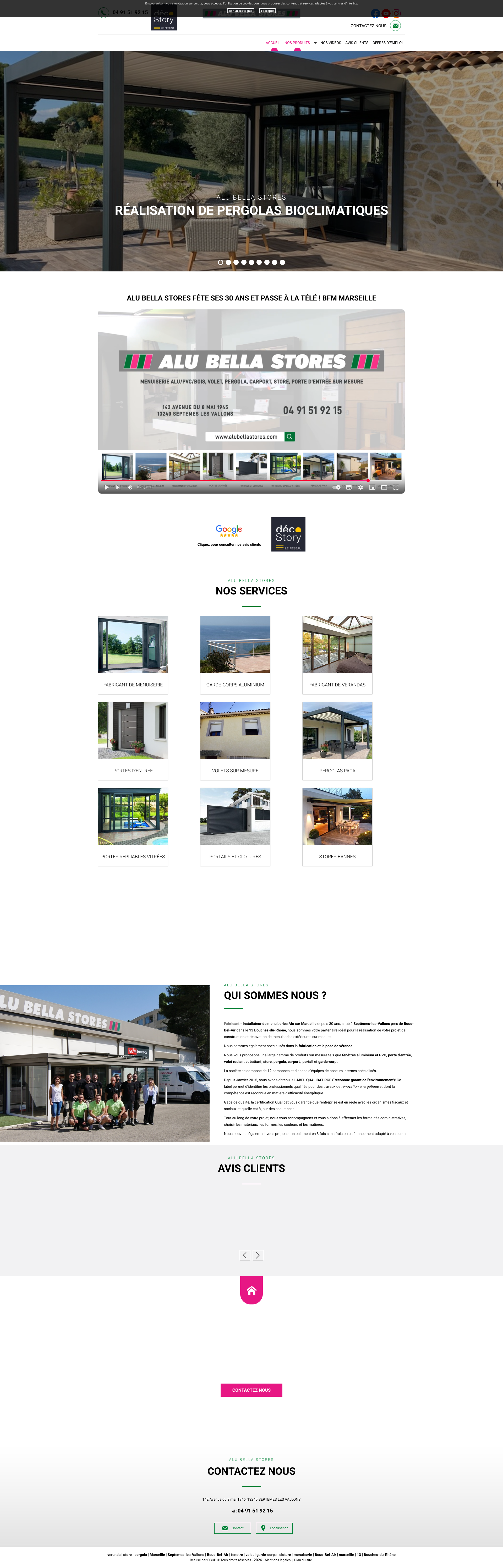 Aperçu du site