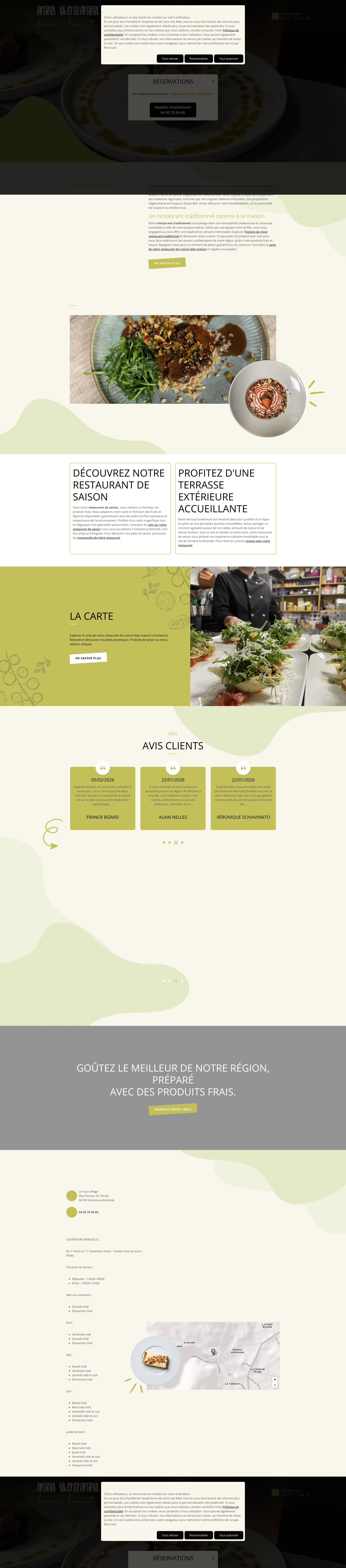 Aperçu du site