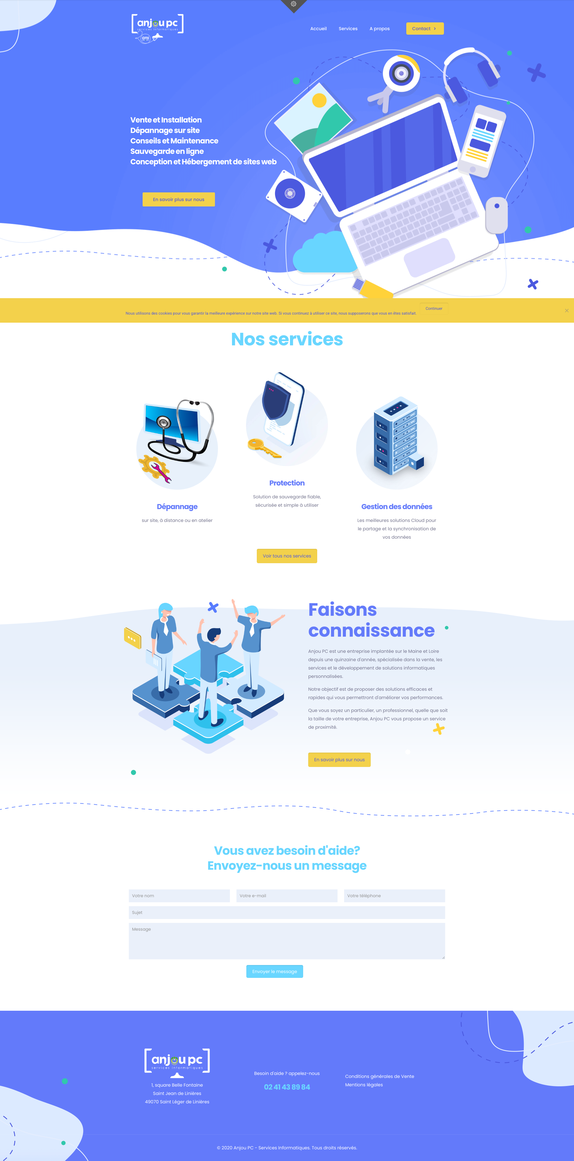 Aperçu du site