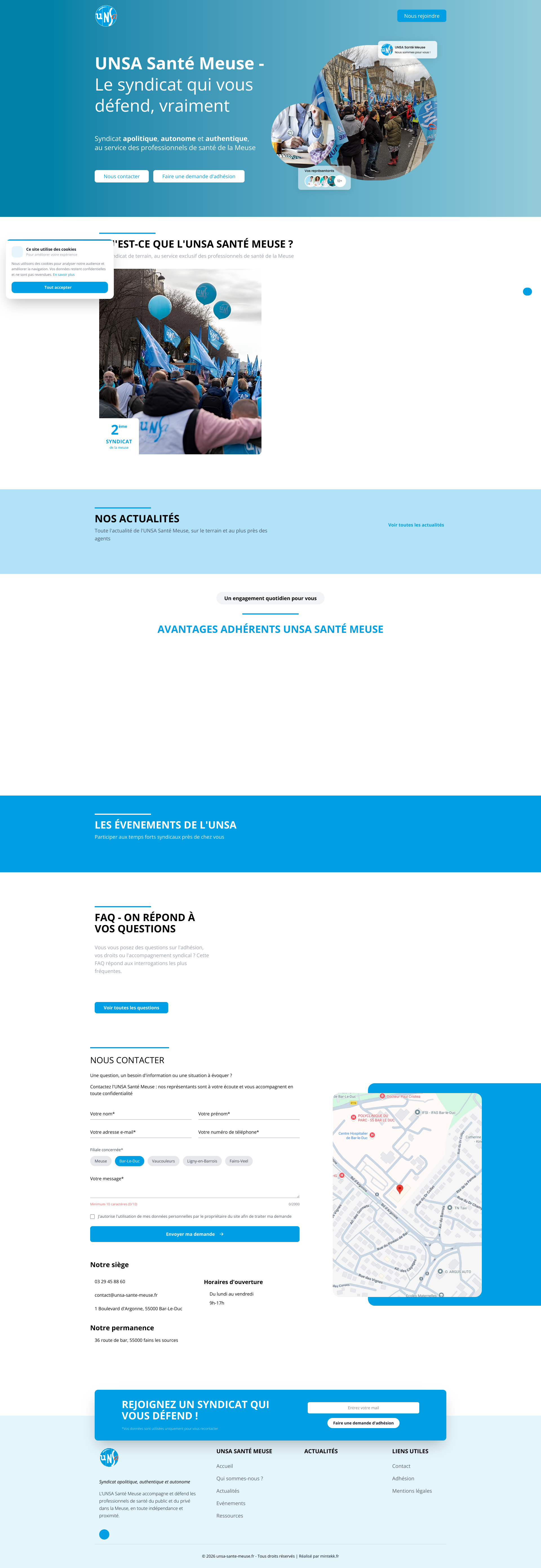 Aperçu du site