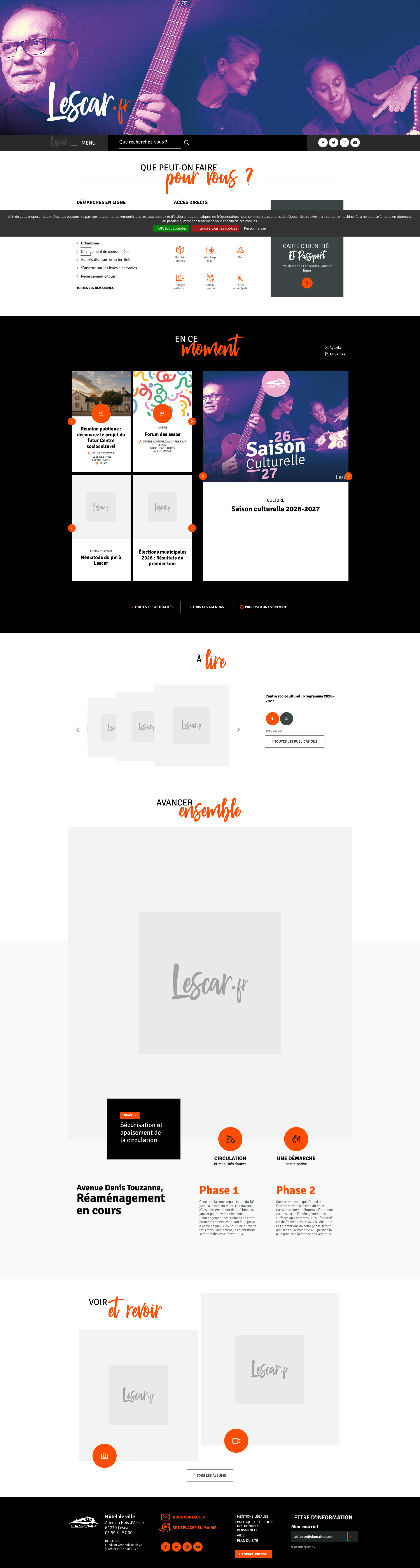 Aperçu du site