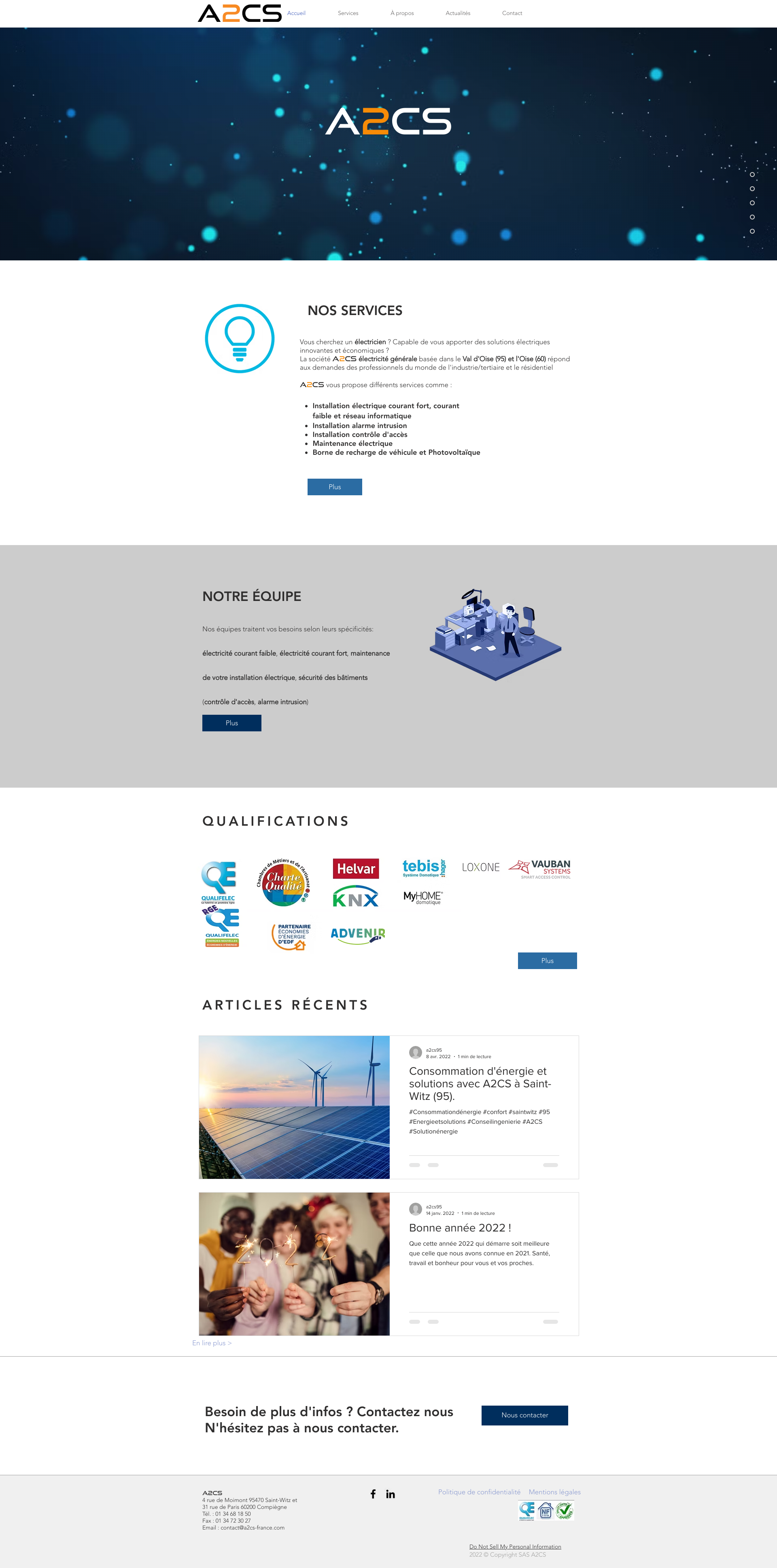 Aperçu du site