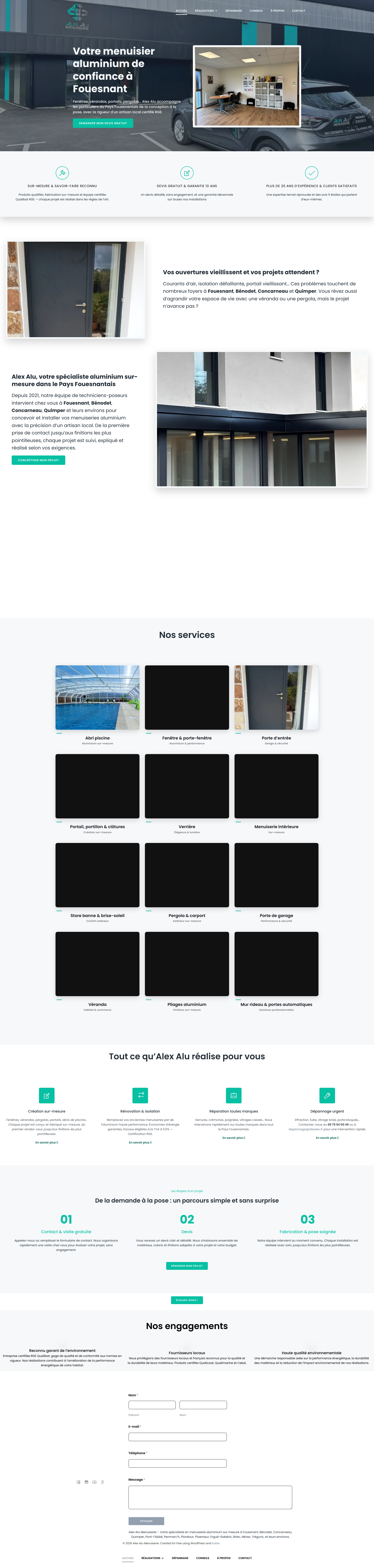 Aperçu du site