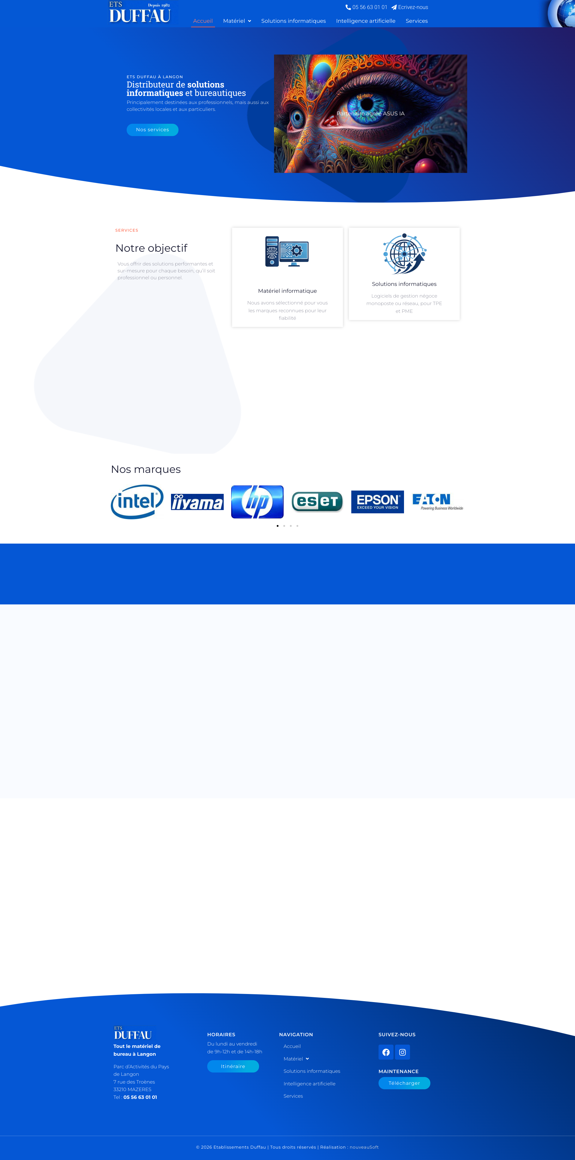 Aperçu du site