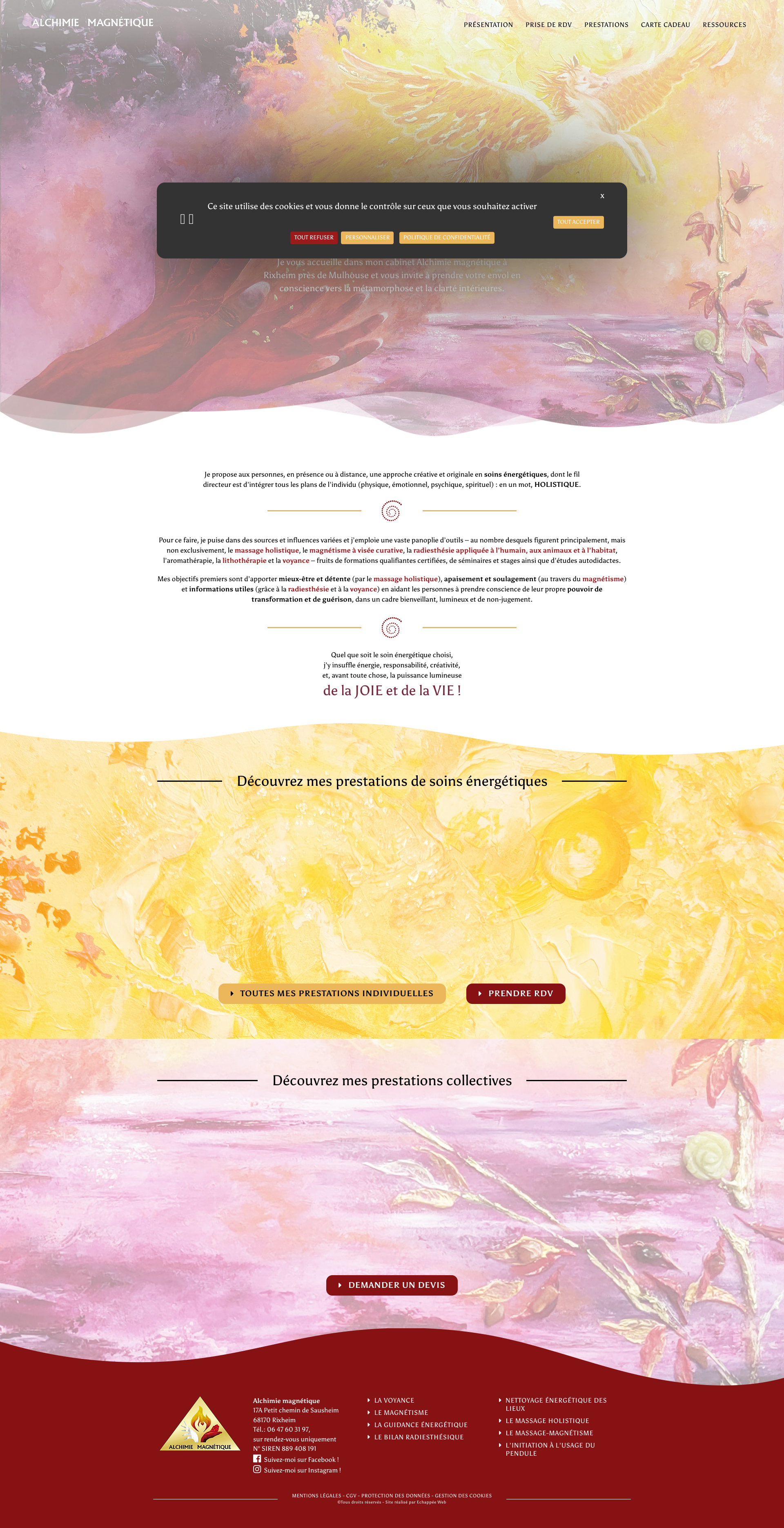 Aperçu du site