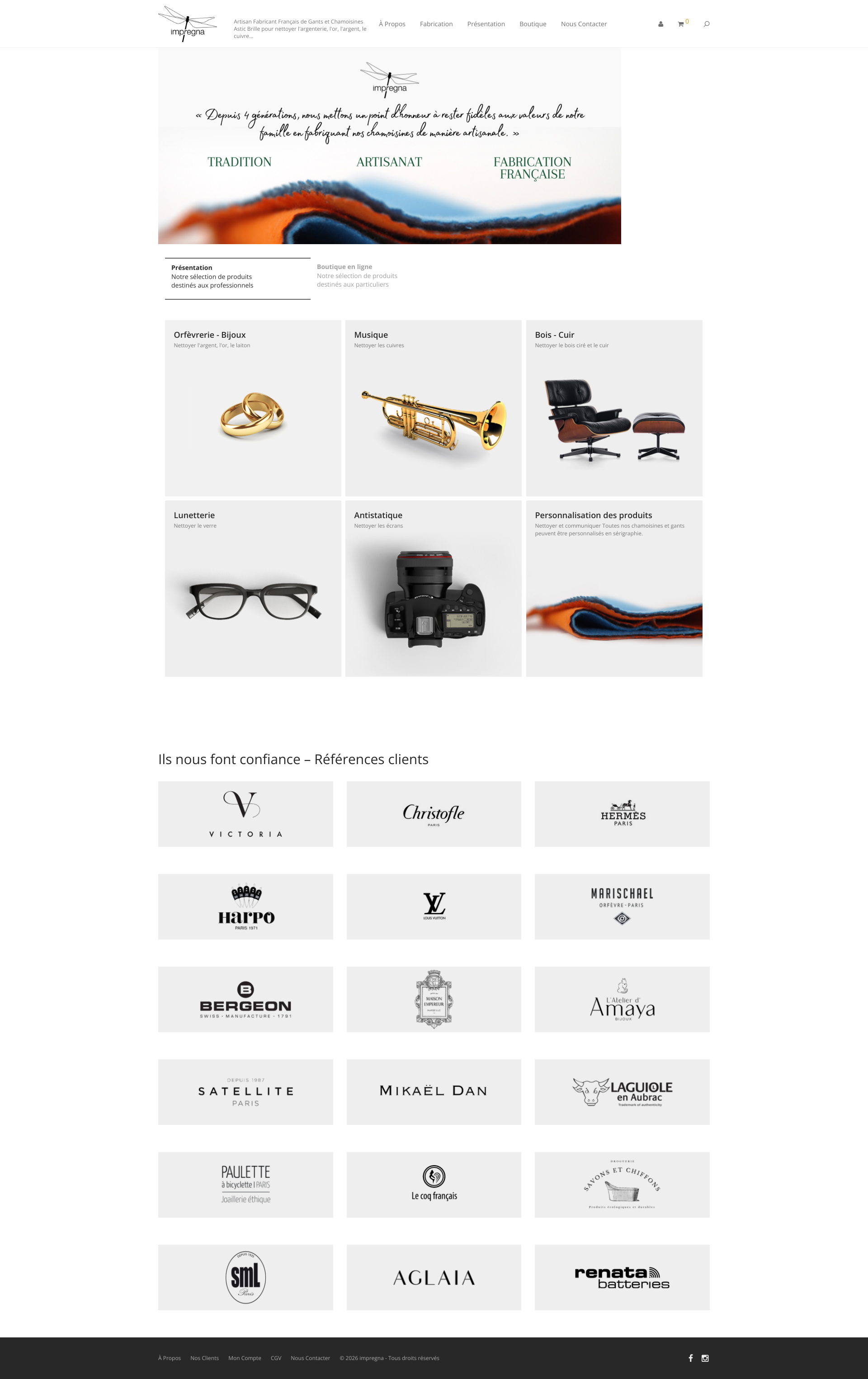 Aperçu du site