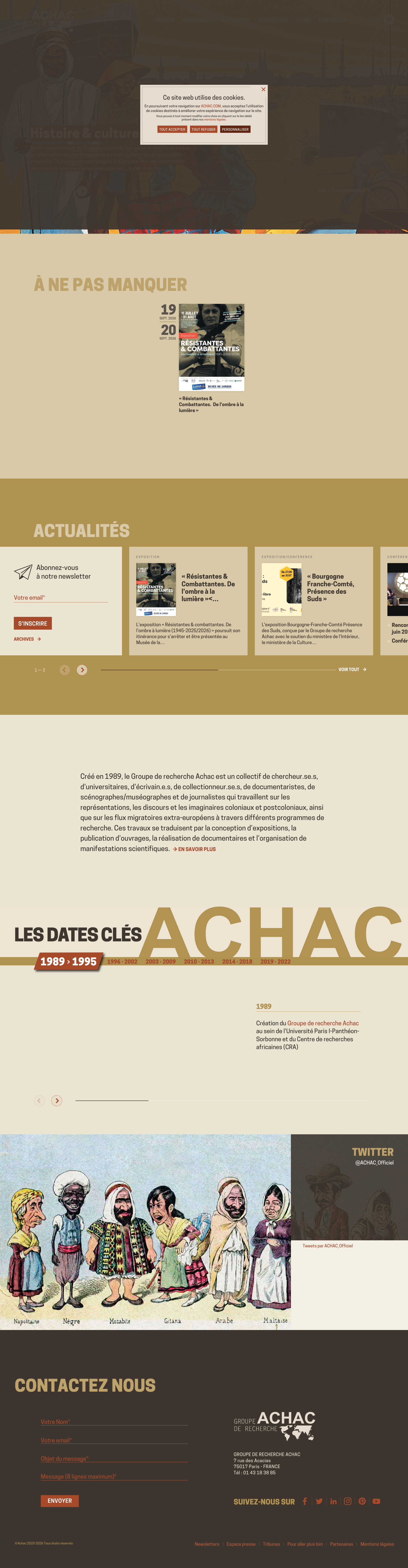 Aperçu du site