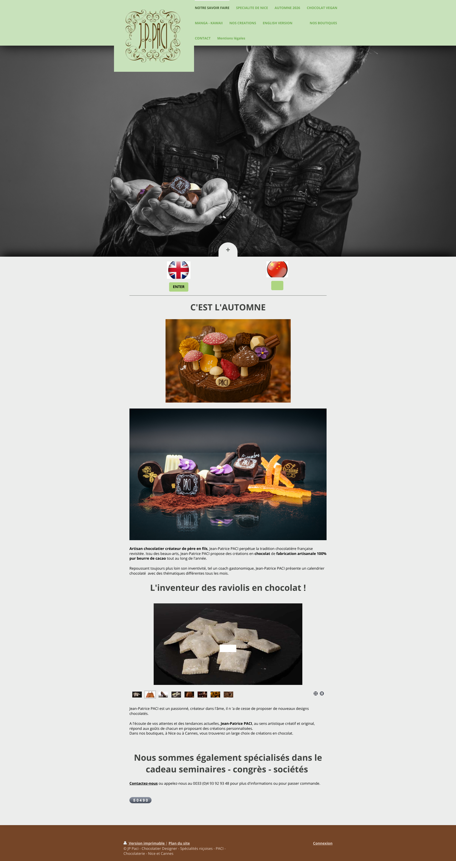Aperçu du site