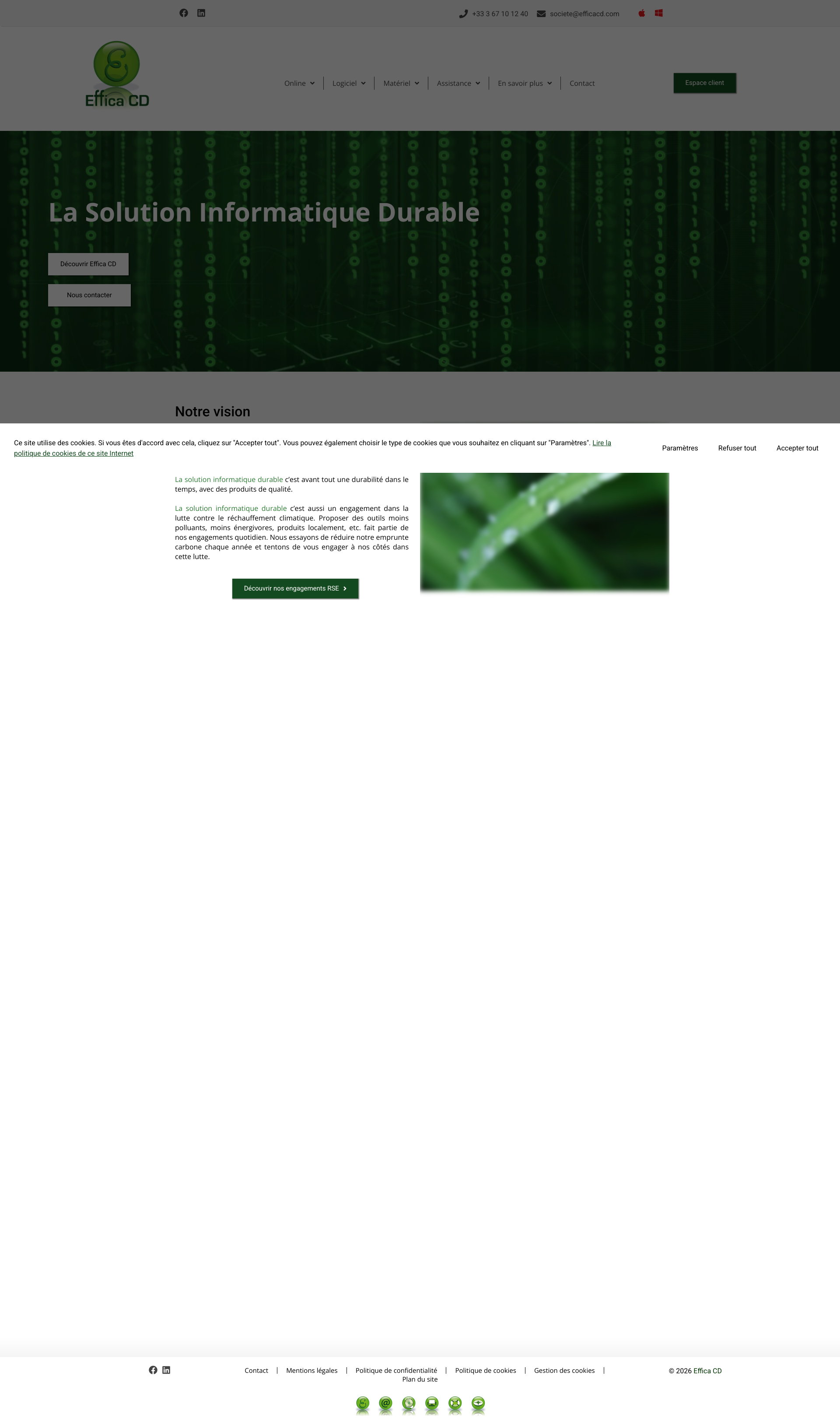 Aperçu du site