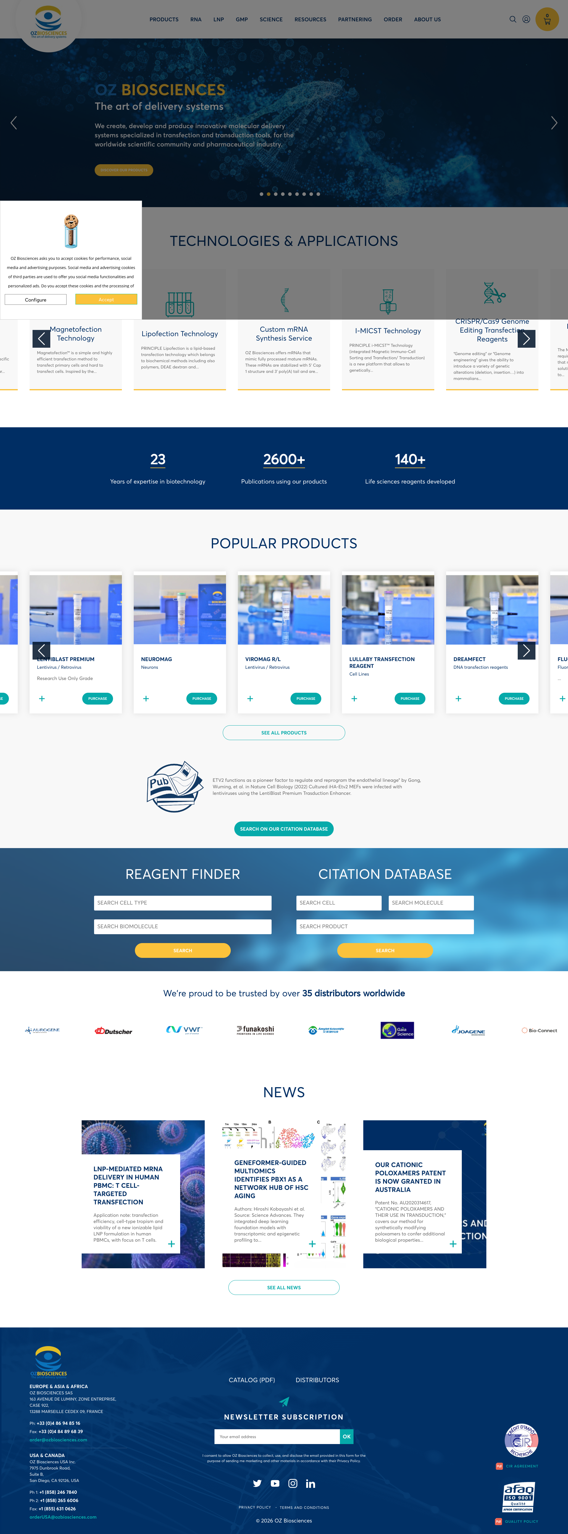 Aperçu du site