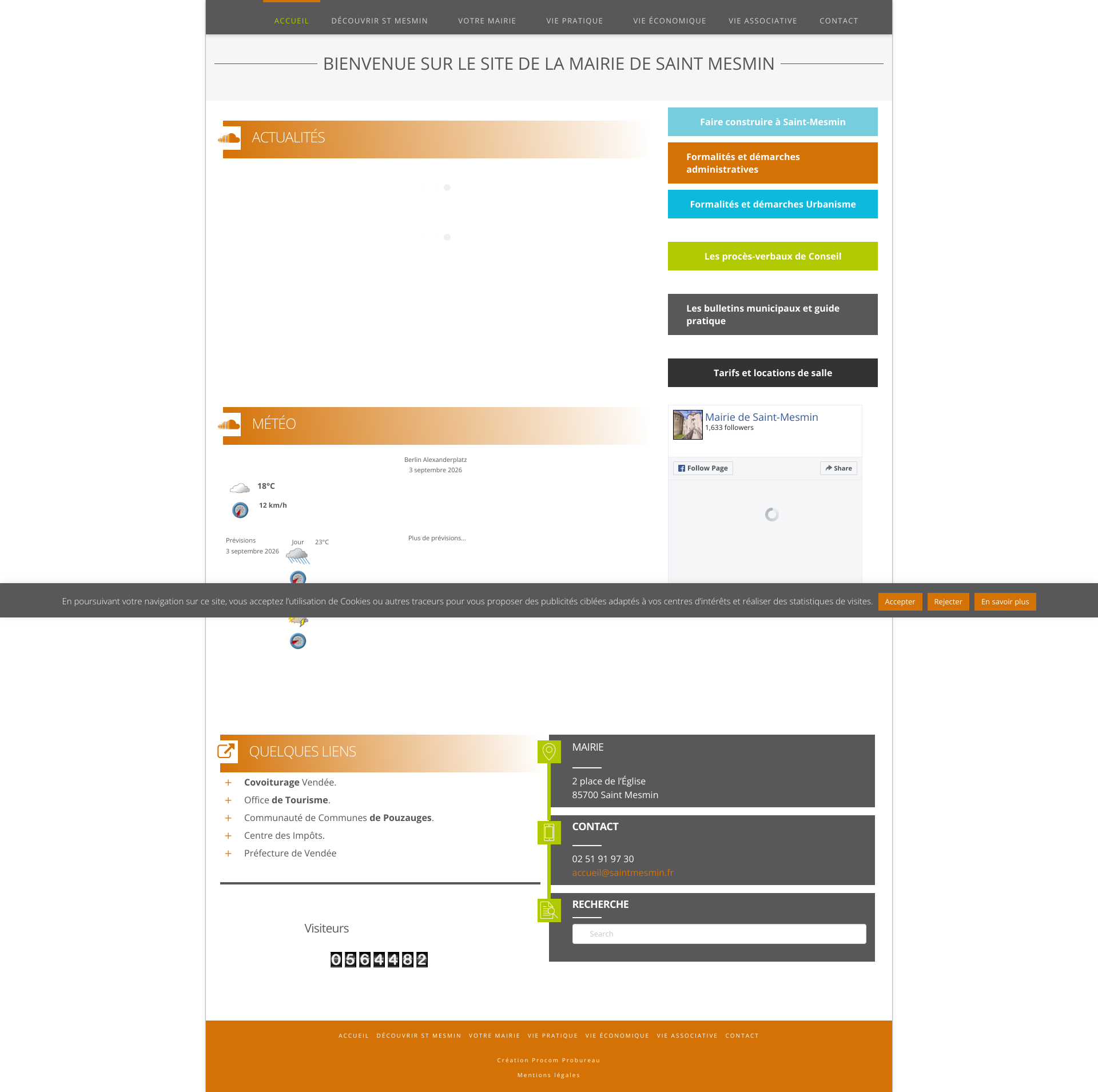 Aperçu du site