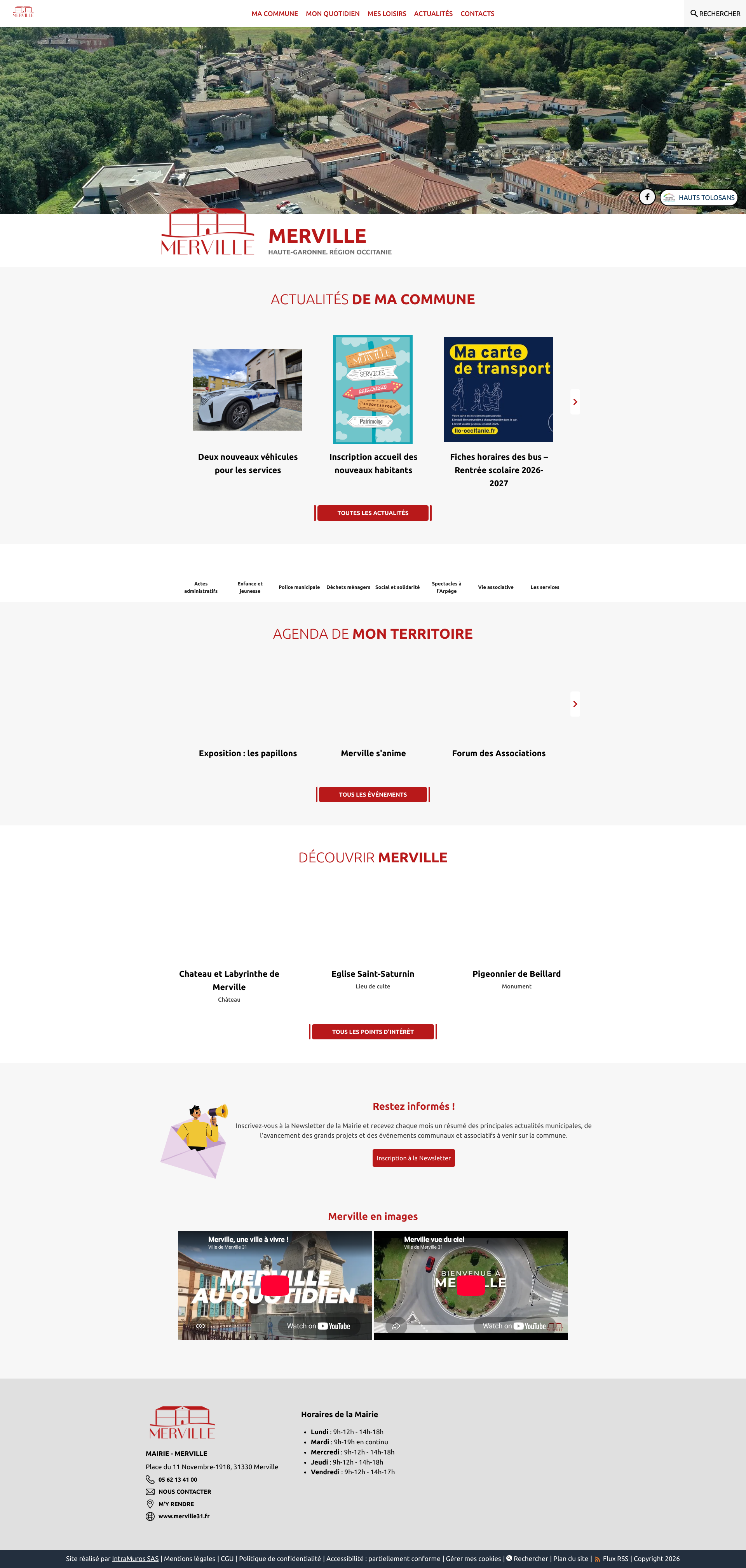 Aperçu du site