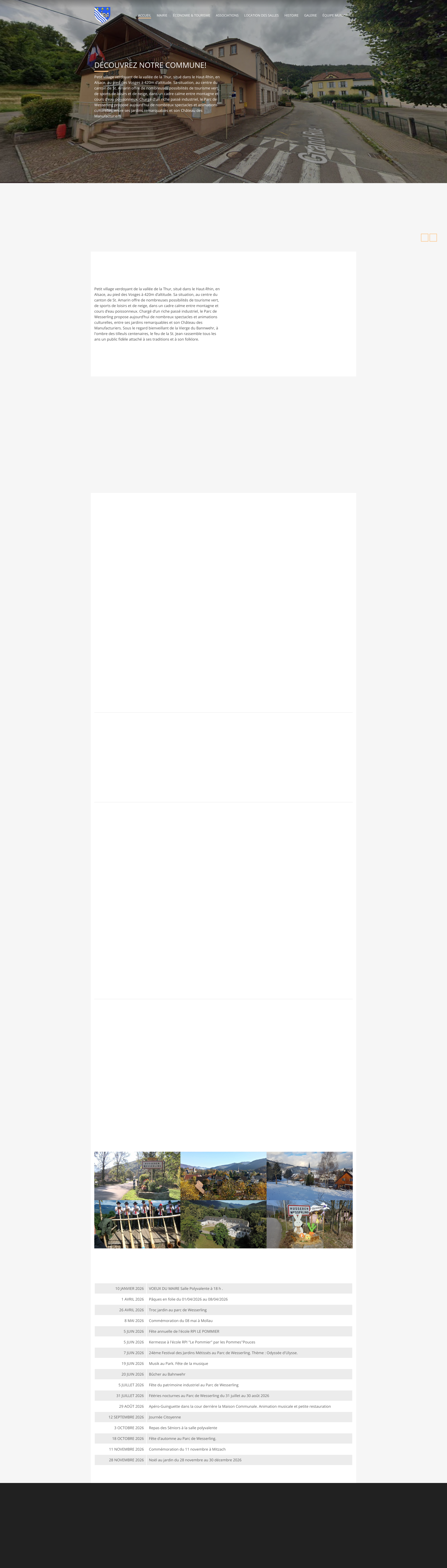 Aperçu du site