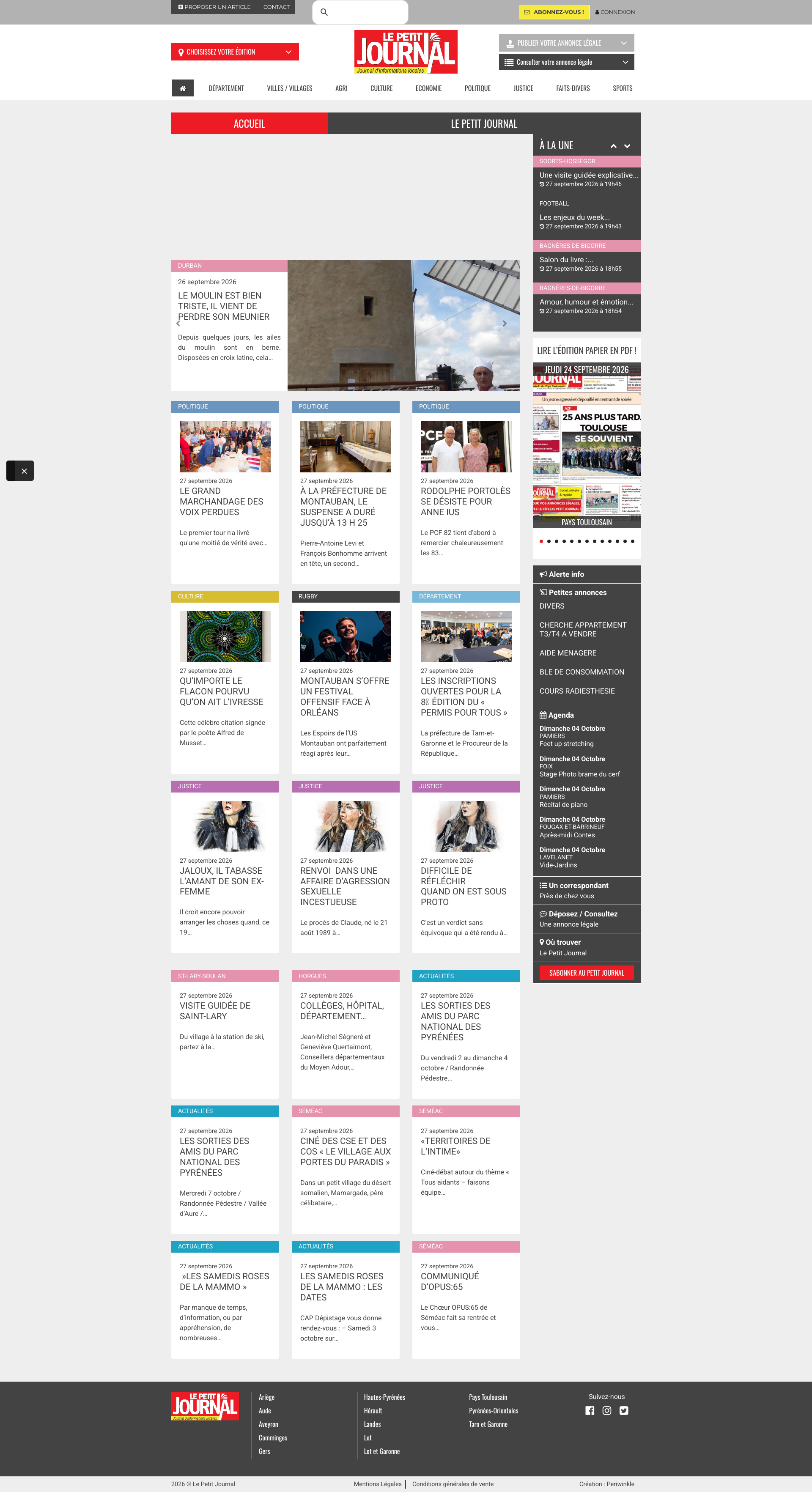 Aperçu du site