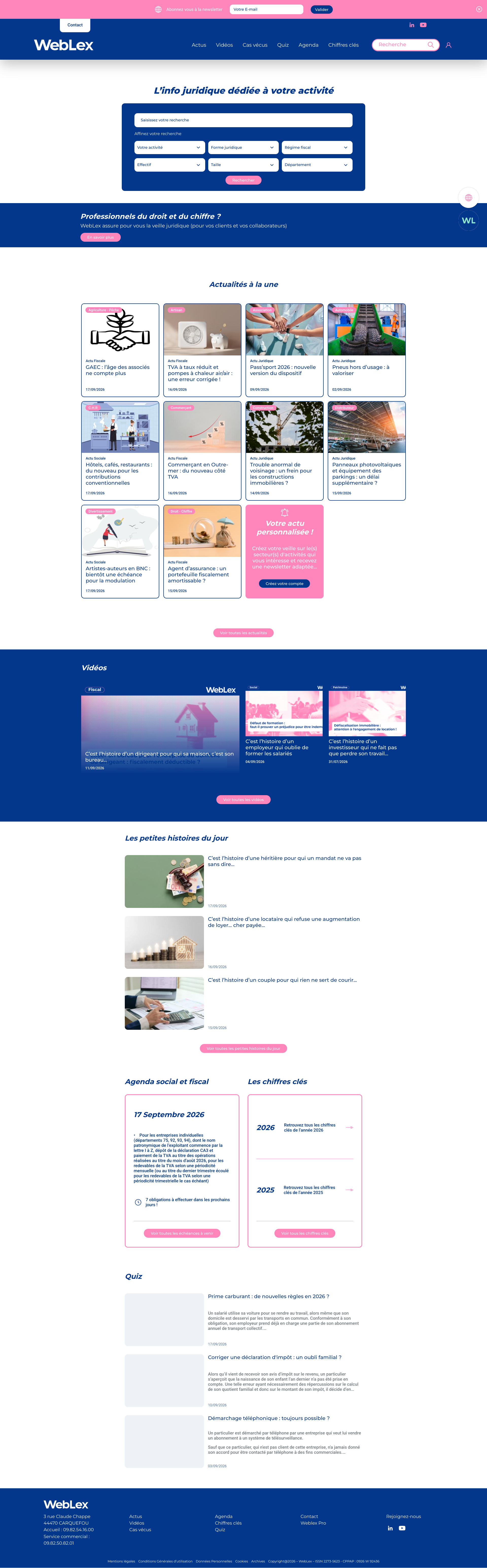 Aperçu du site