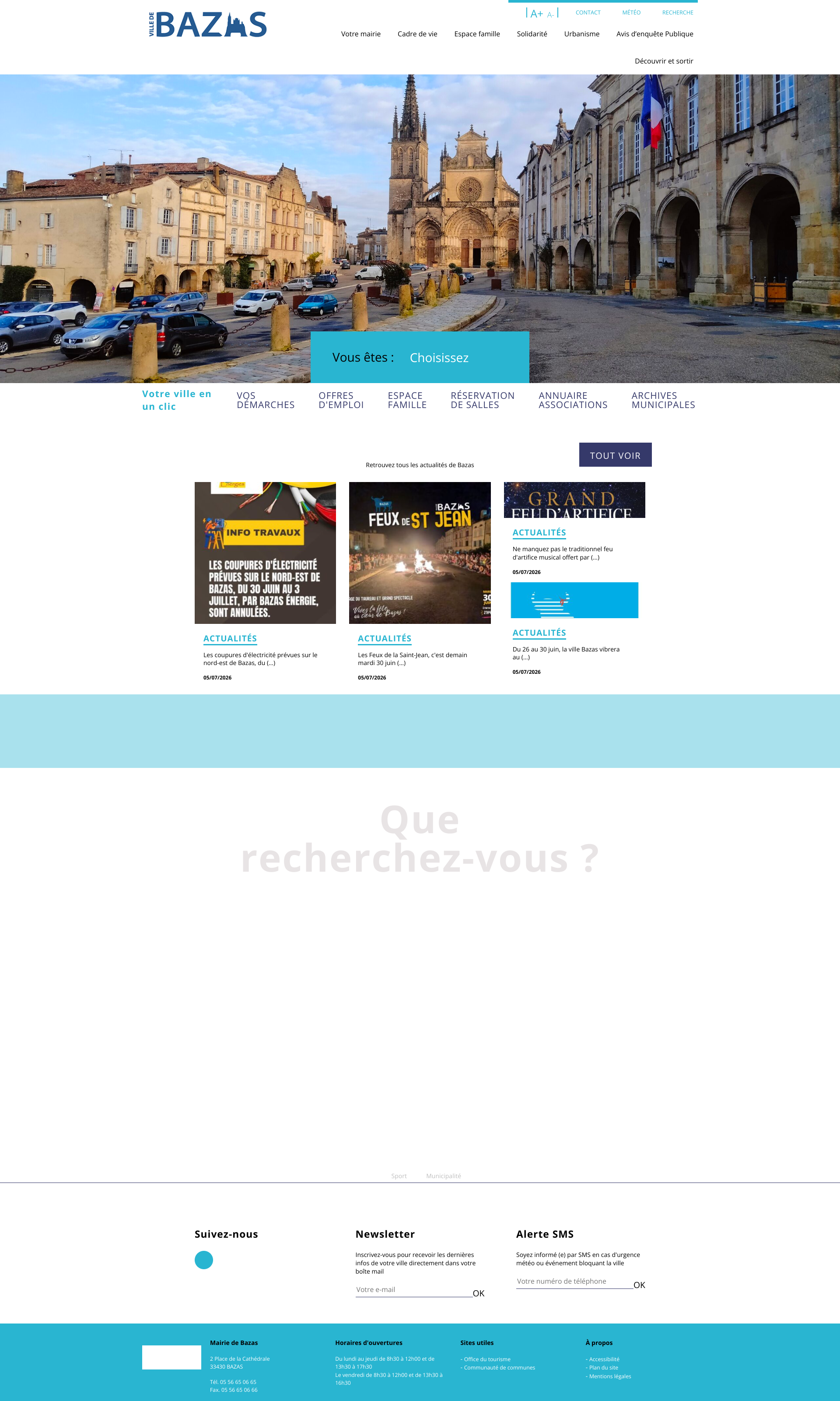 Aperçu du site