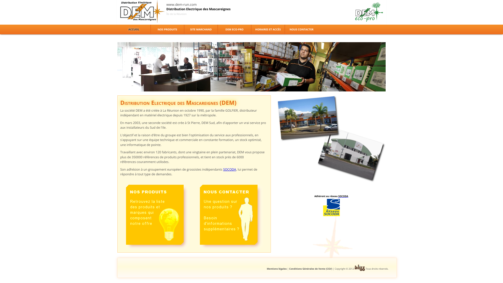 Aperçu du site