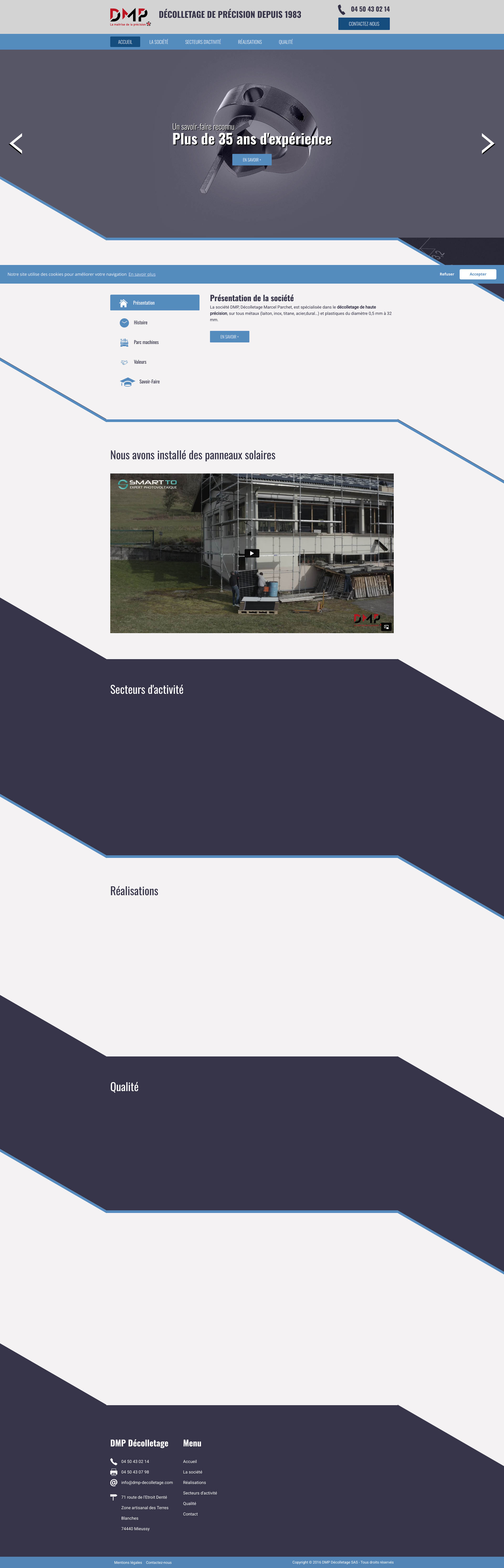 Aperçu du site