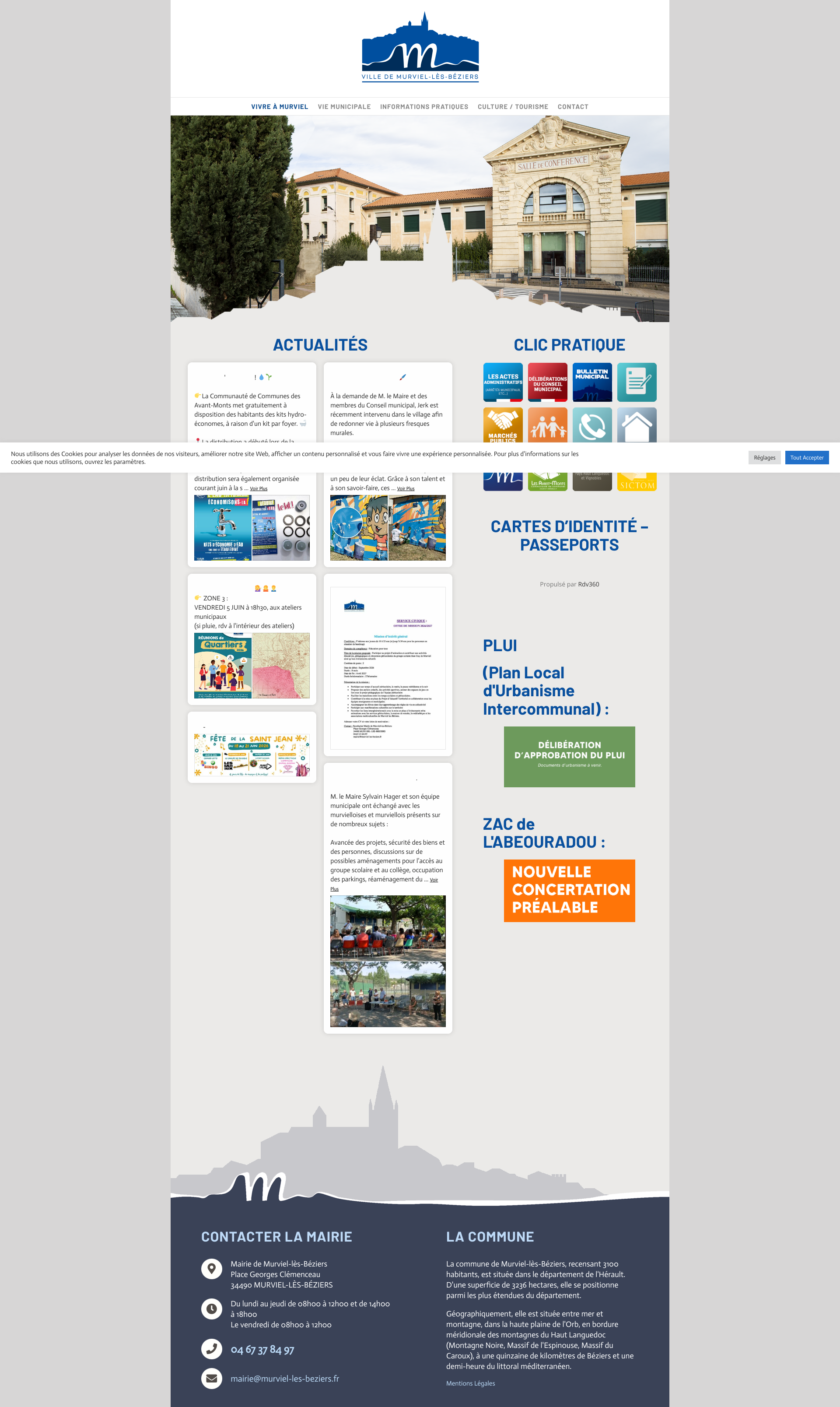 Aperçu du site