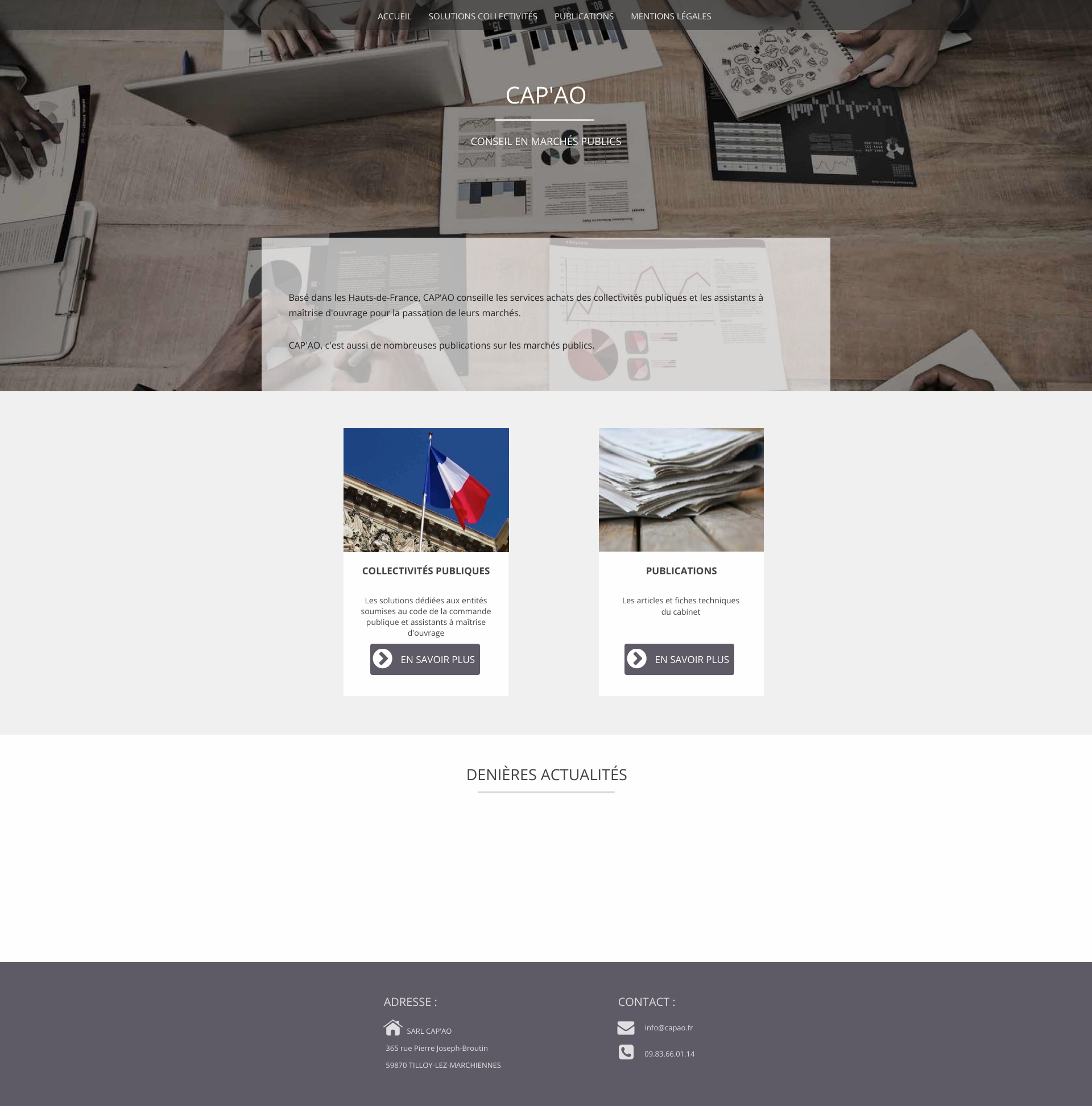 Aperçu du site