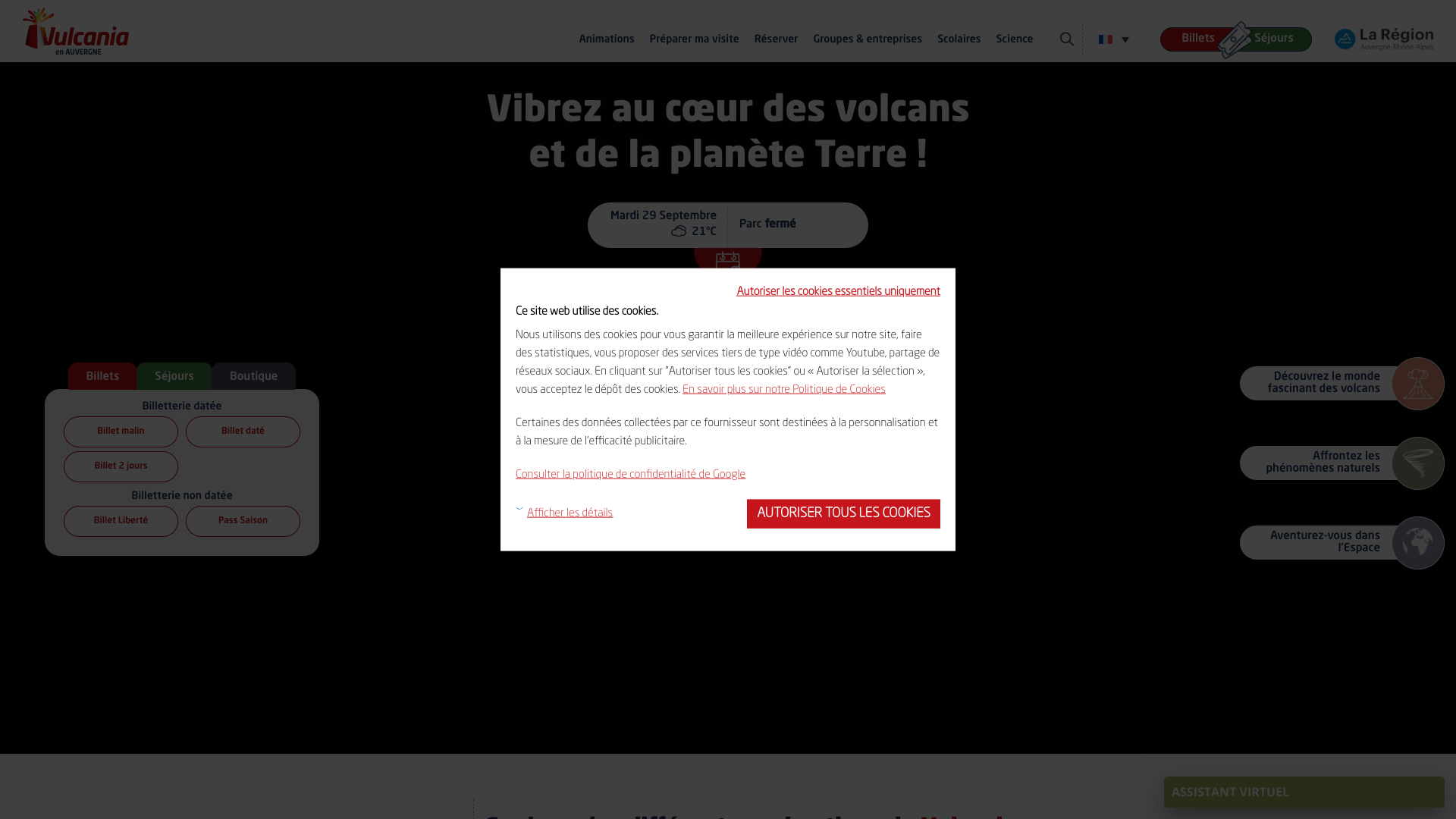 Aperçu du site