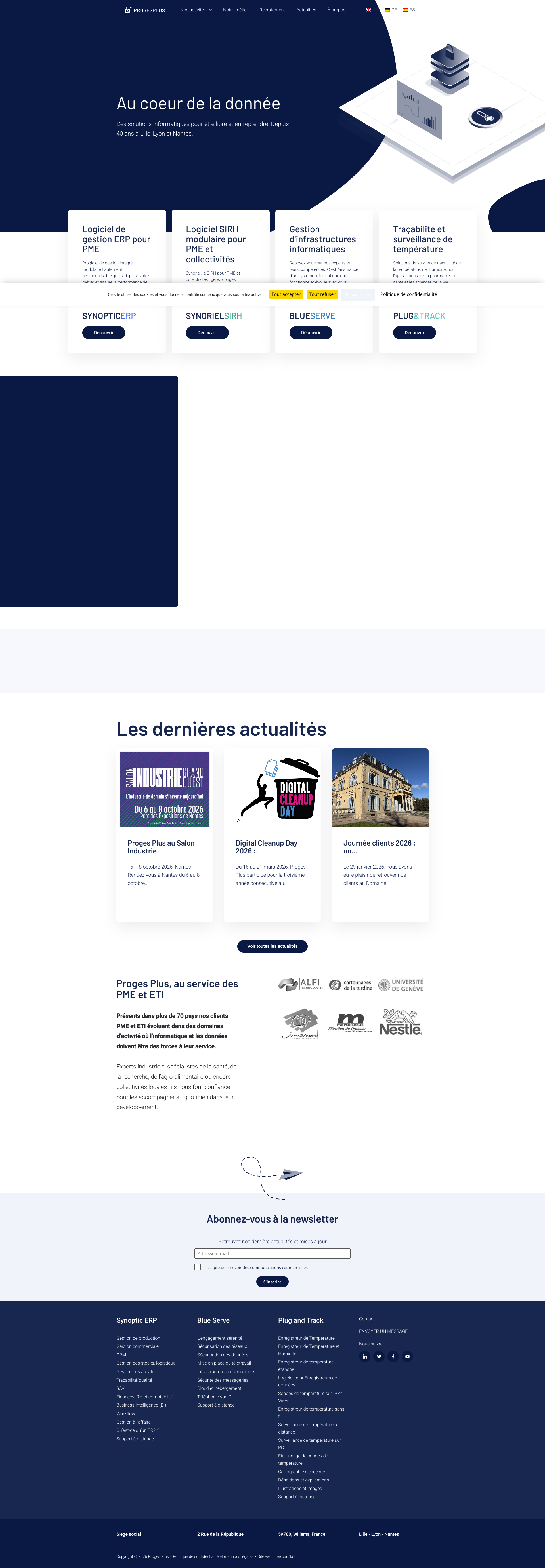 Aperçu du site