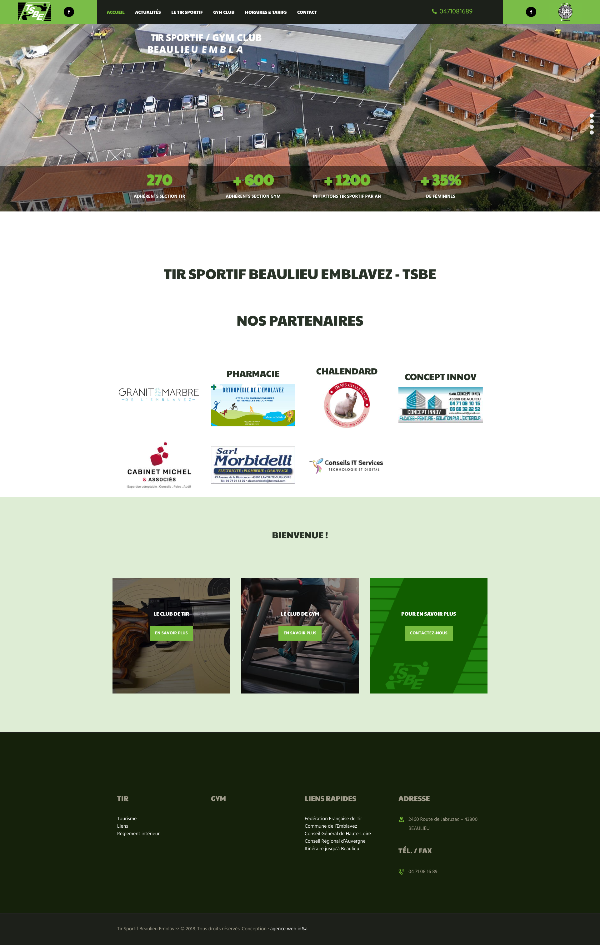 Aperçu du site