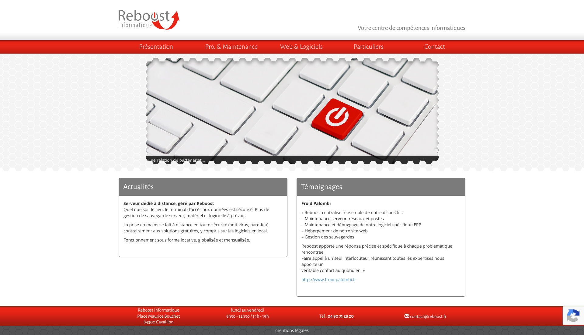 Aperçu du site