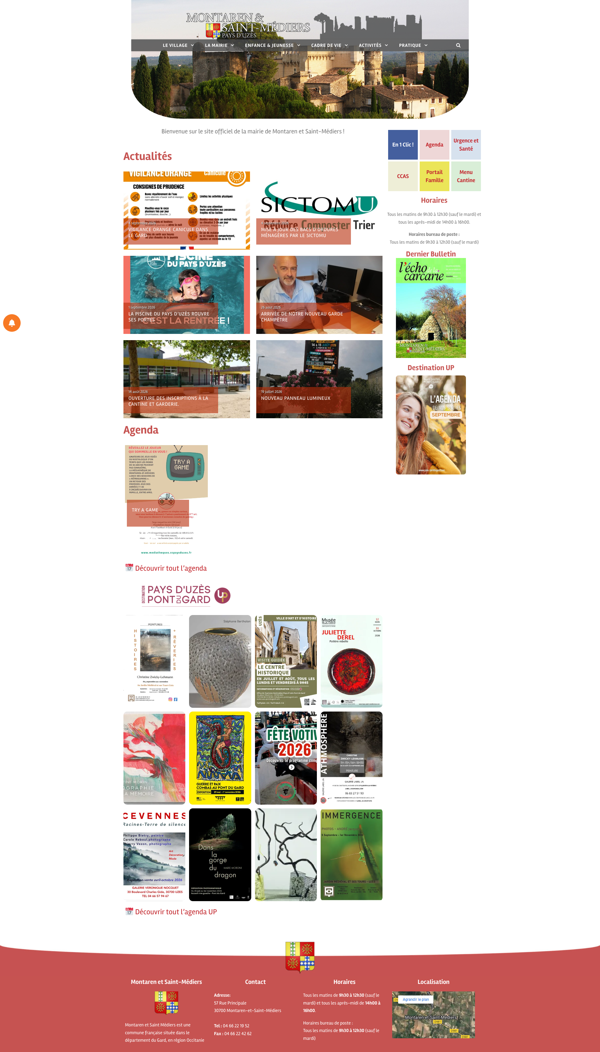 Aperçu du site