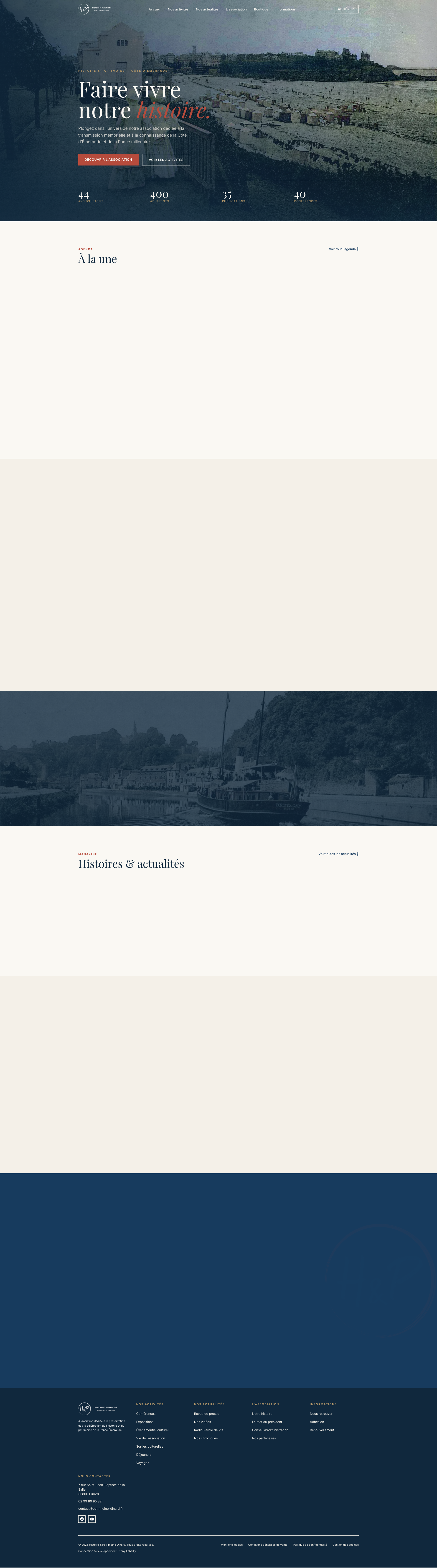 Aperçu du site