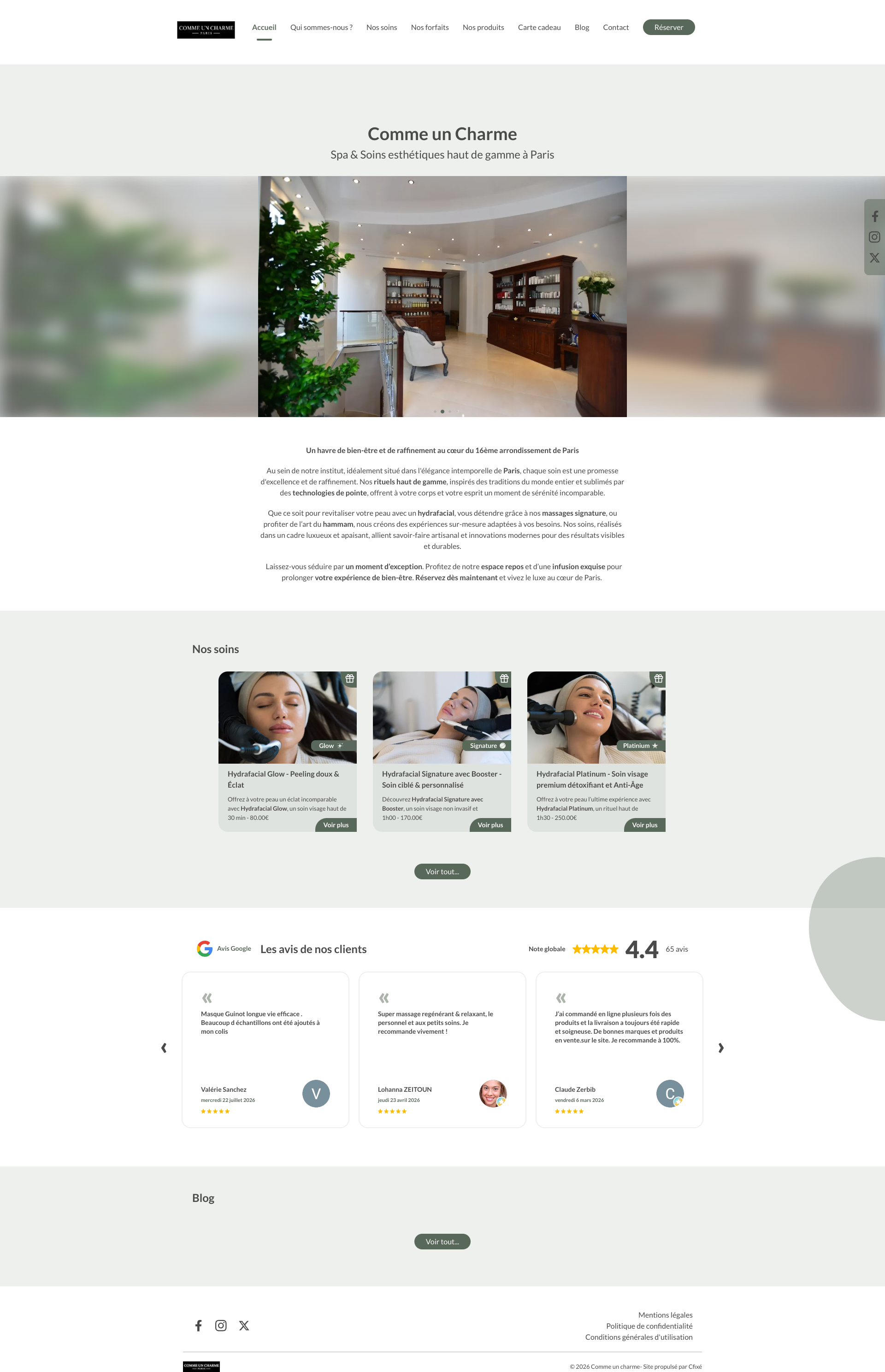 Aperçu du site