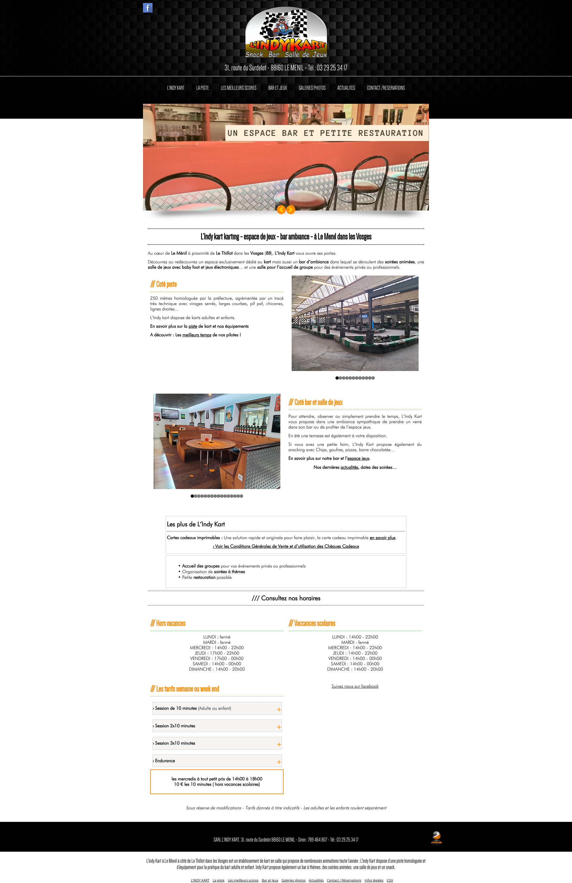 Aperçu du site