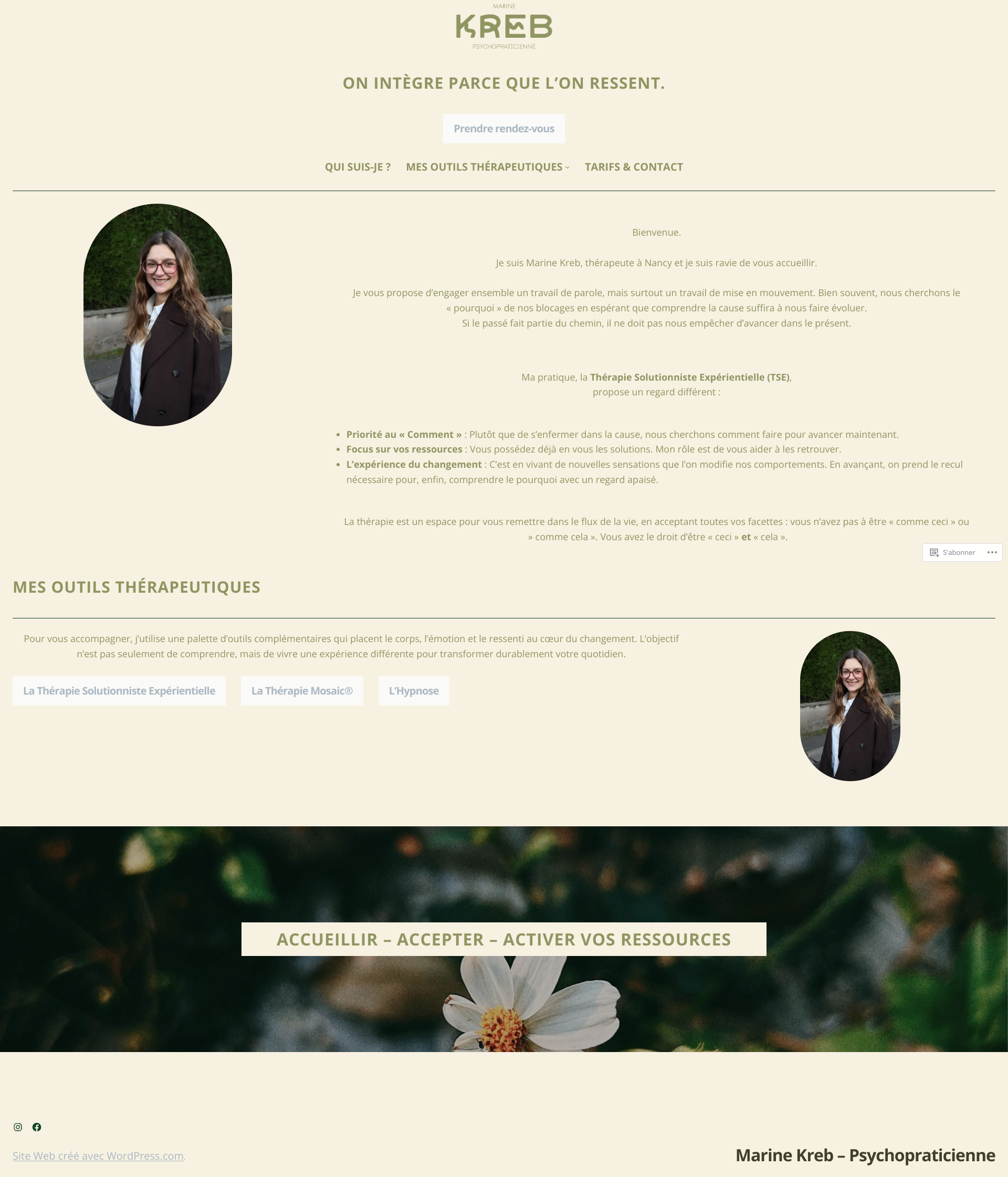 Aperçu du site