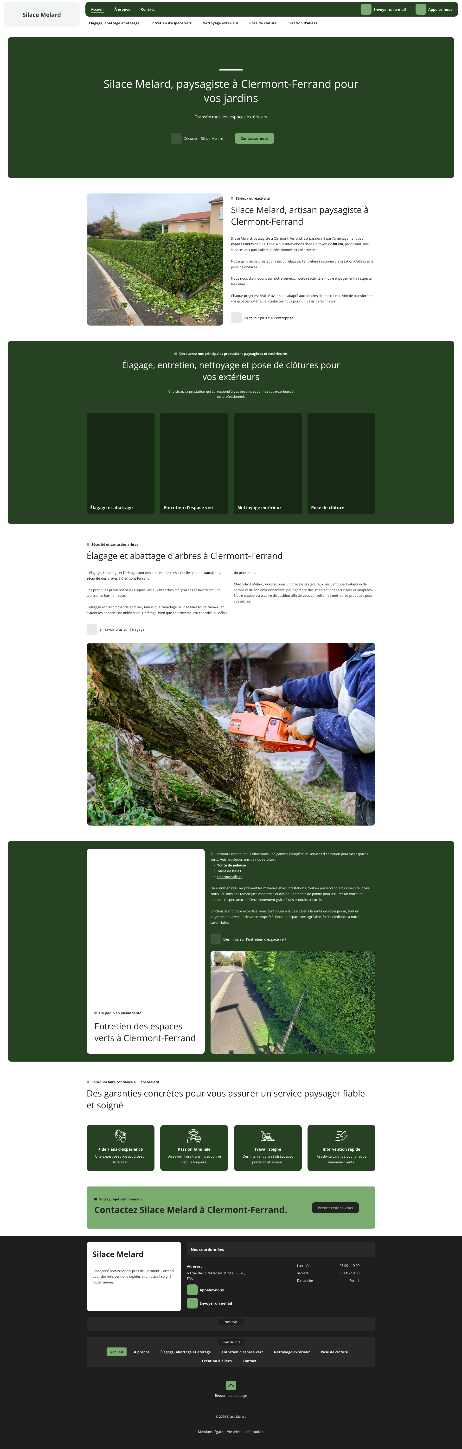 Aperçu du site
