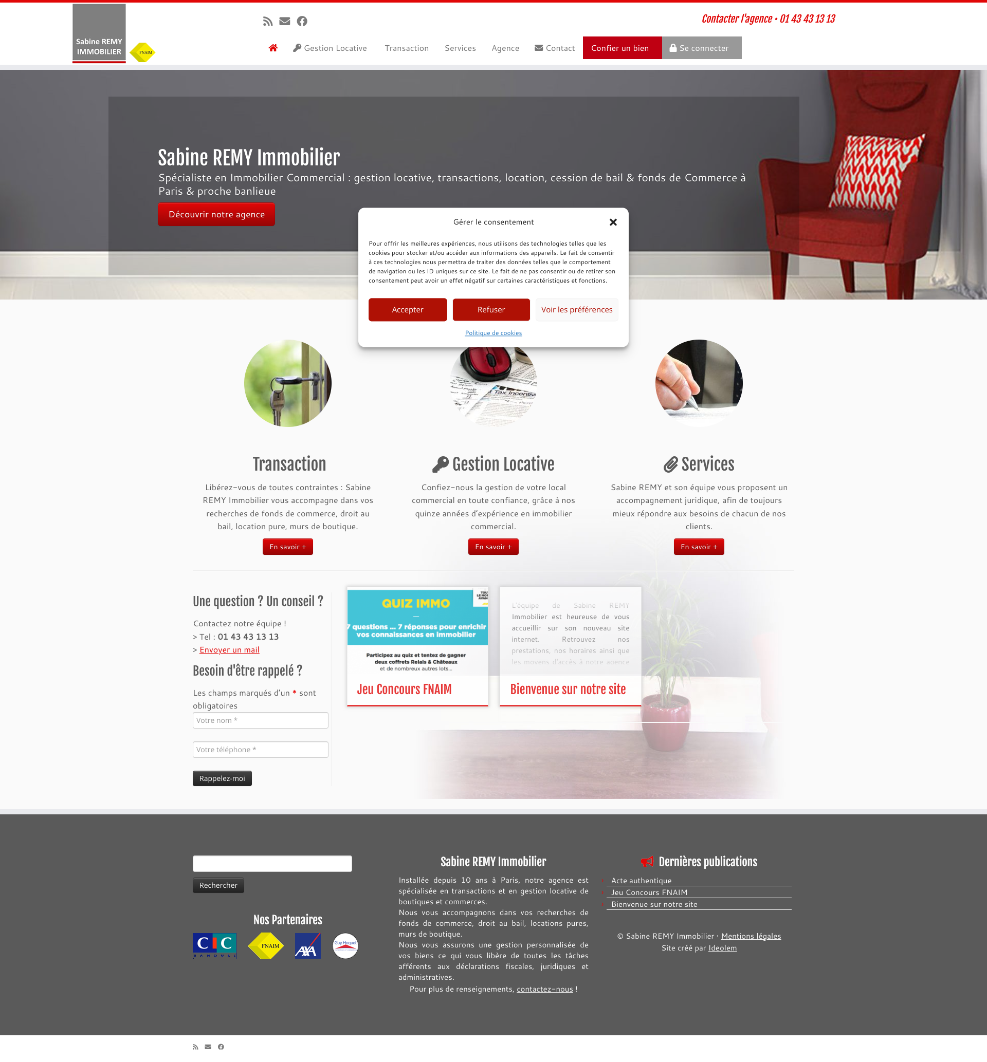 Aperçu du site